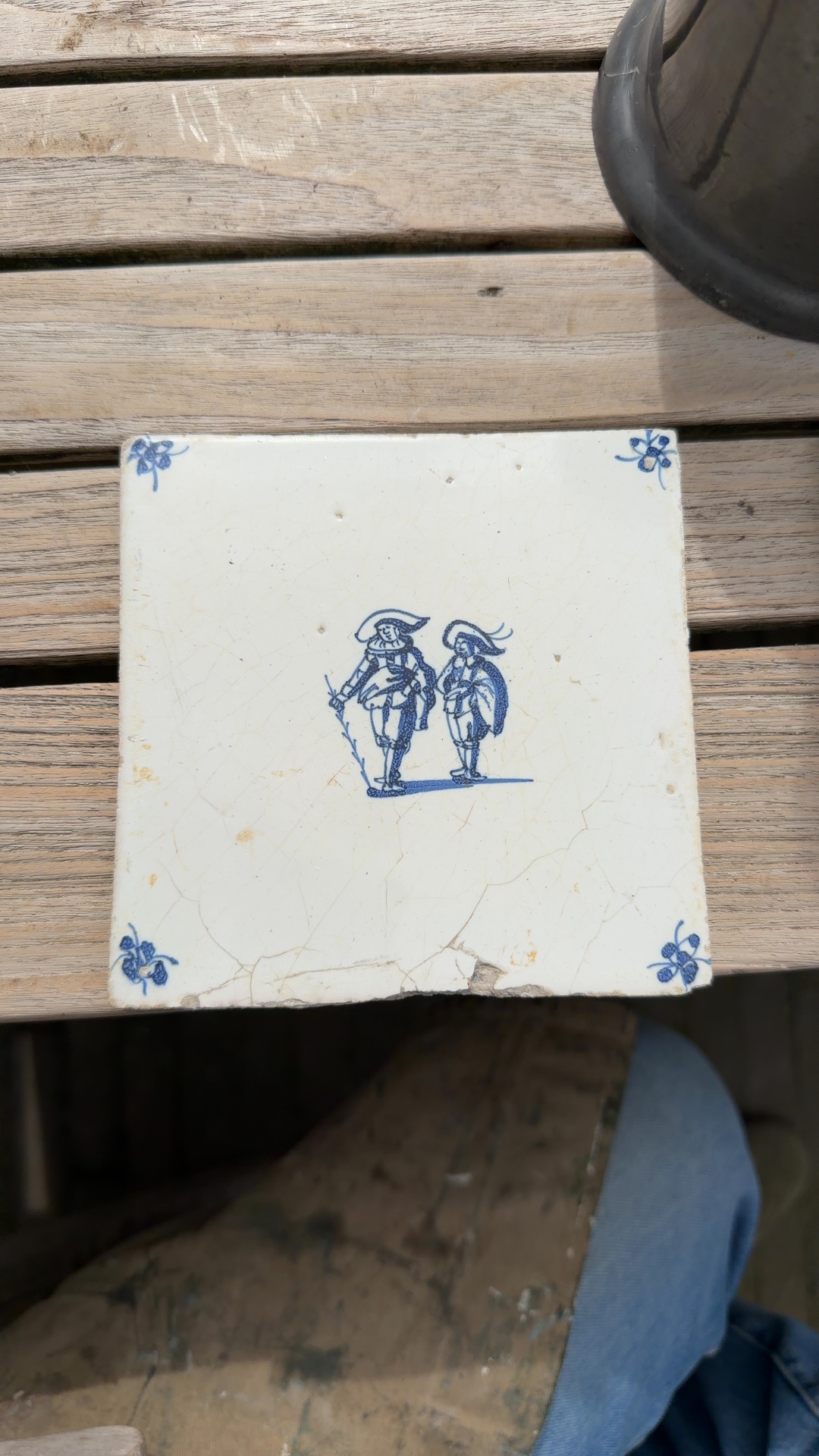 Delft Tin-Glazed Earthenware Tile - ceramics collectible
