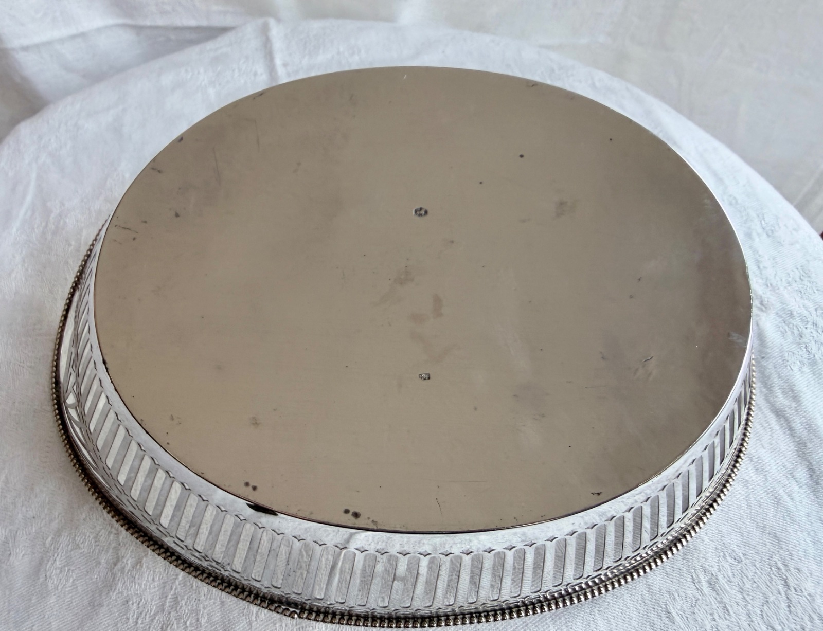 Silverplate Pierced Centerpiece Basket - view 3