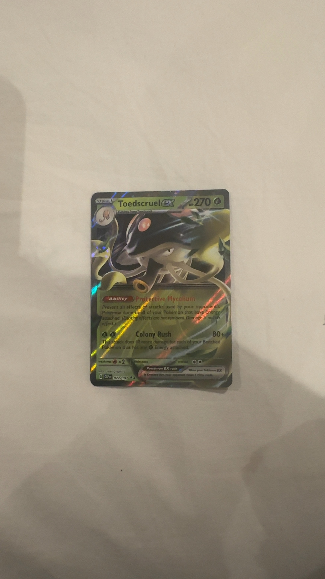 Toedscruel ex Holo Rare - Paldean Fates [FAS 022/197] - view 1