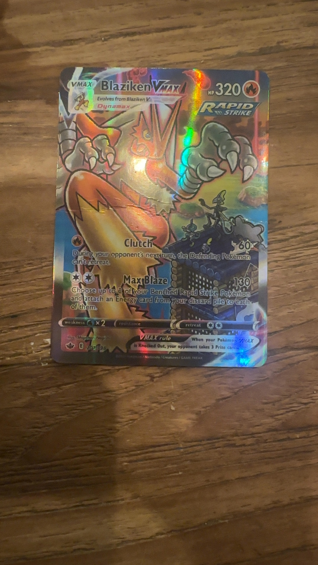 Blaziken VMAX (Alternate Art Secret Rare) [Chilling Reign 201/198] - view 2