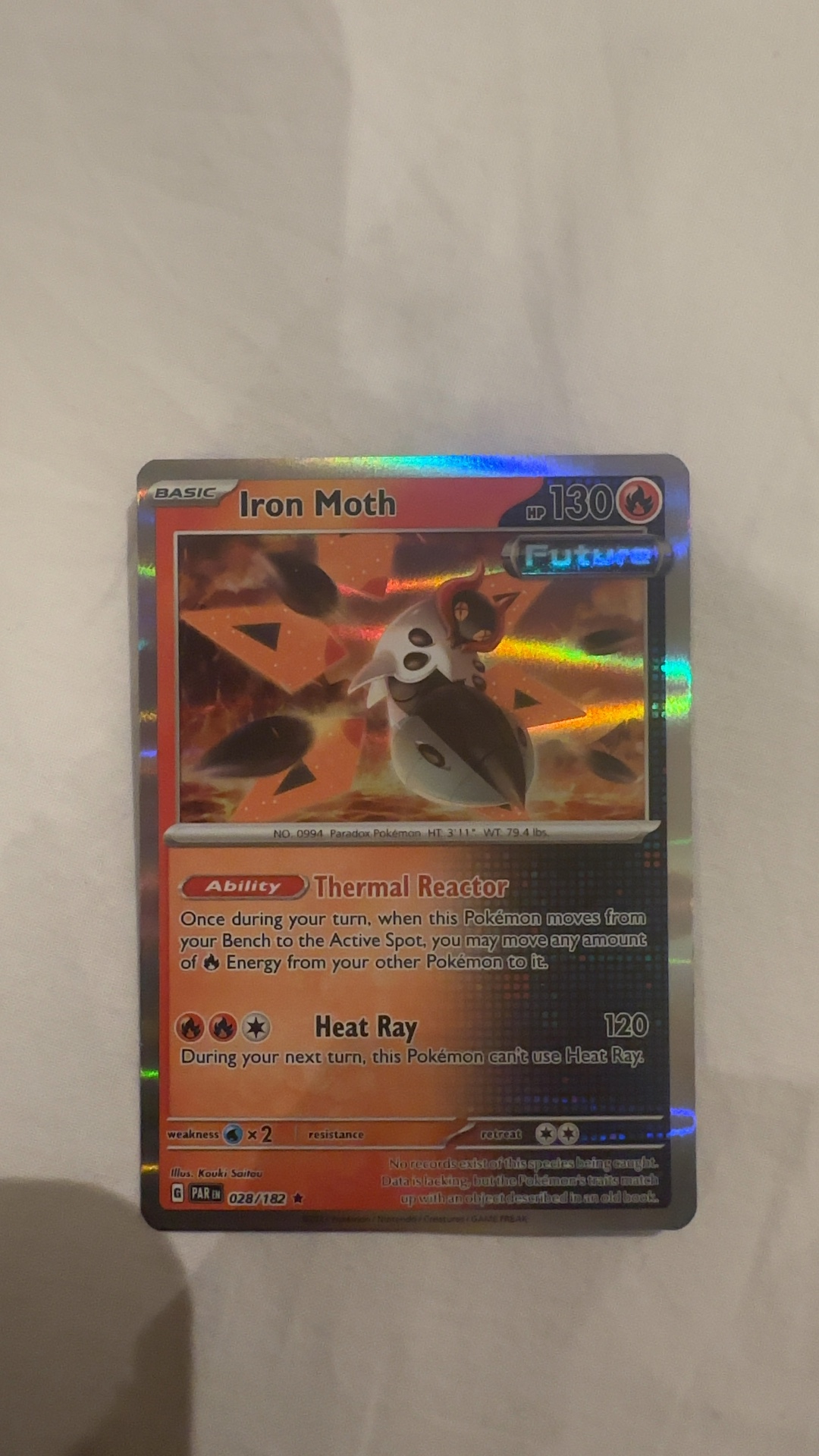 Iron Moth - Scarlet & Violet: Paradox Rift (Holo Rare) [028/182] - view 2