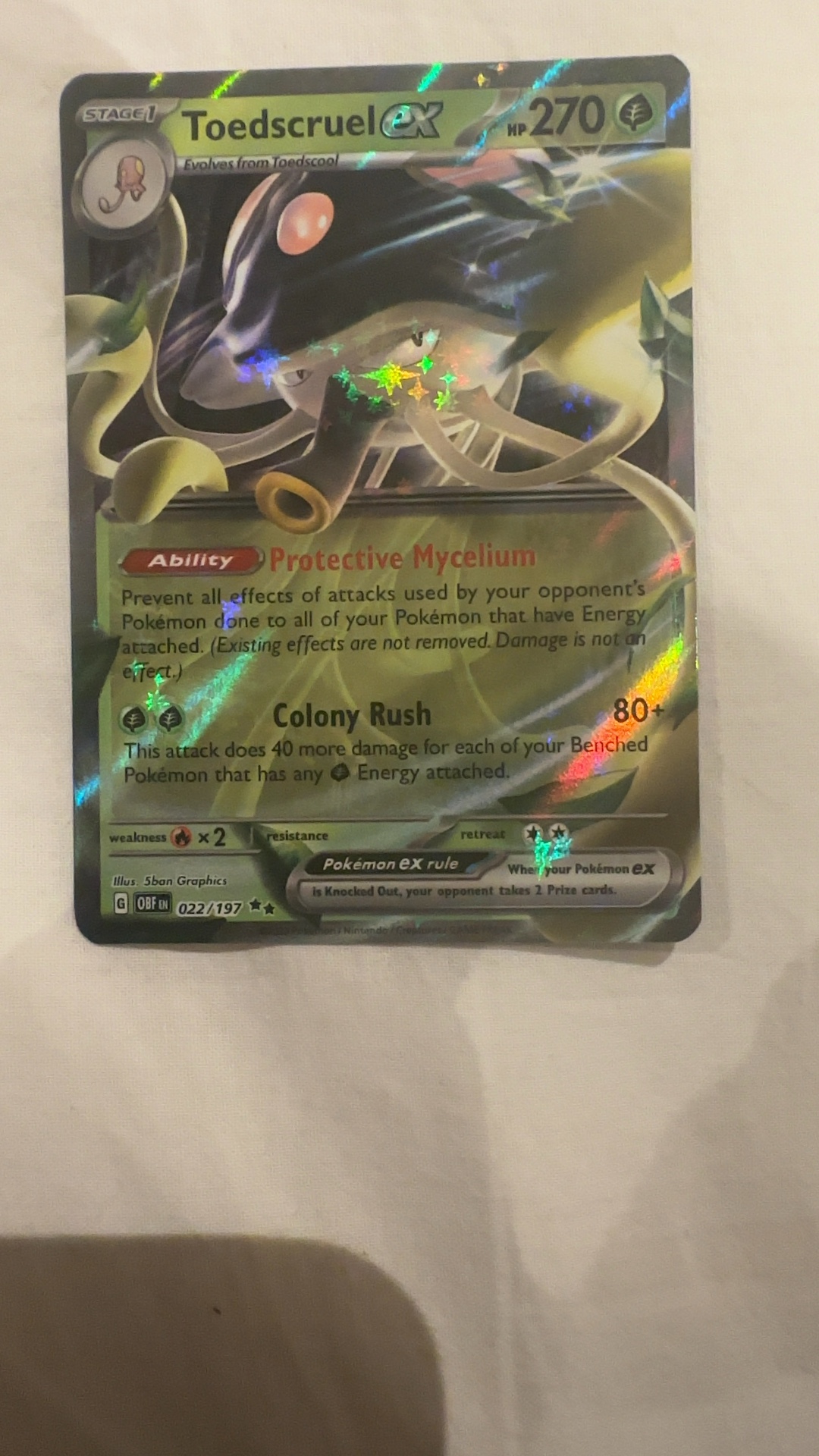 Toedscruel ex Holo Rare - Paldean Fates [FAS 022/197] - view 2