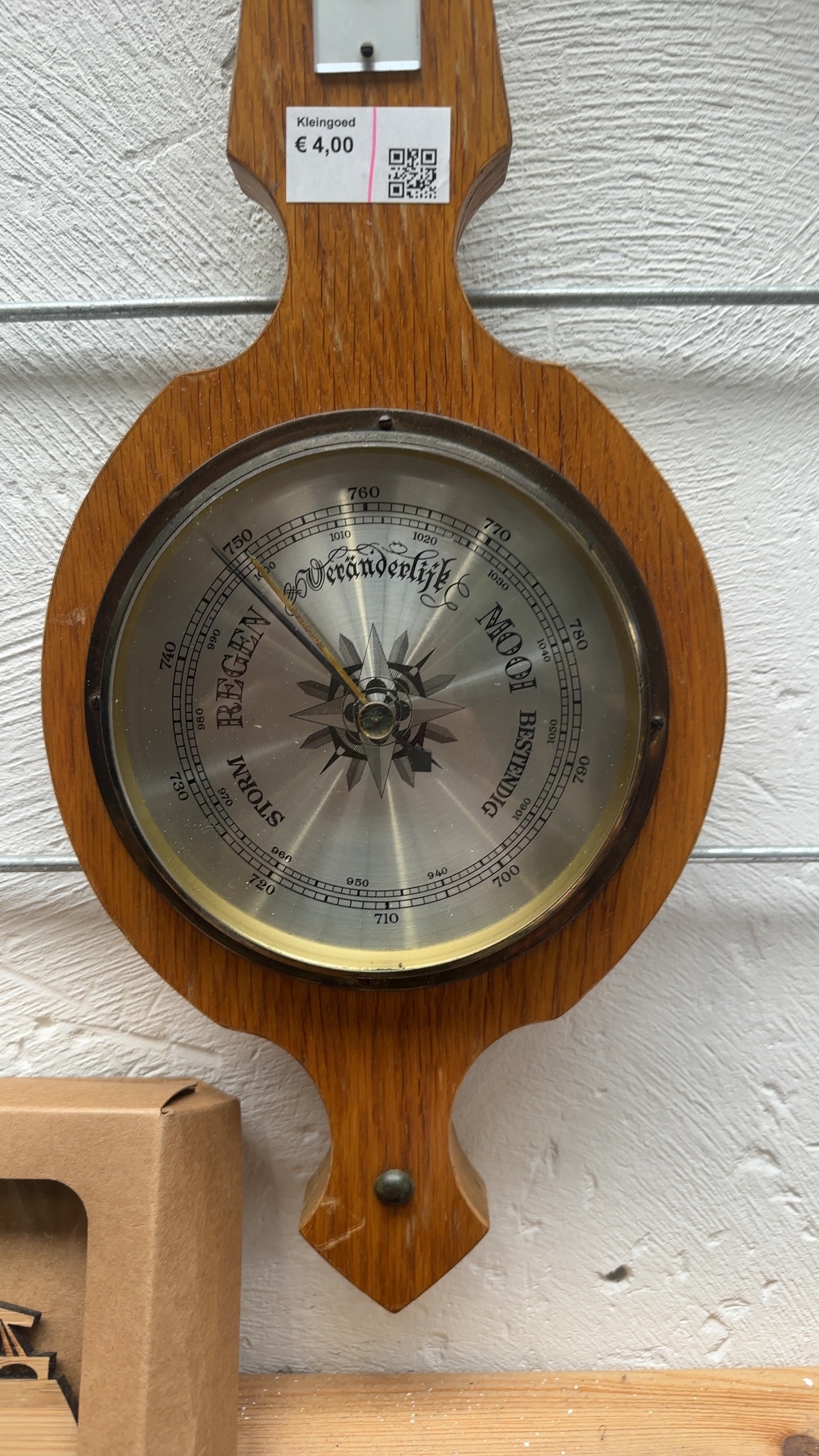 Wall-Mounted Barometer and Thermometer - view 2