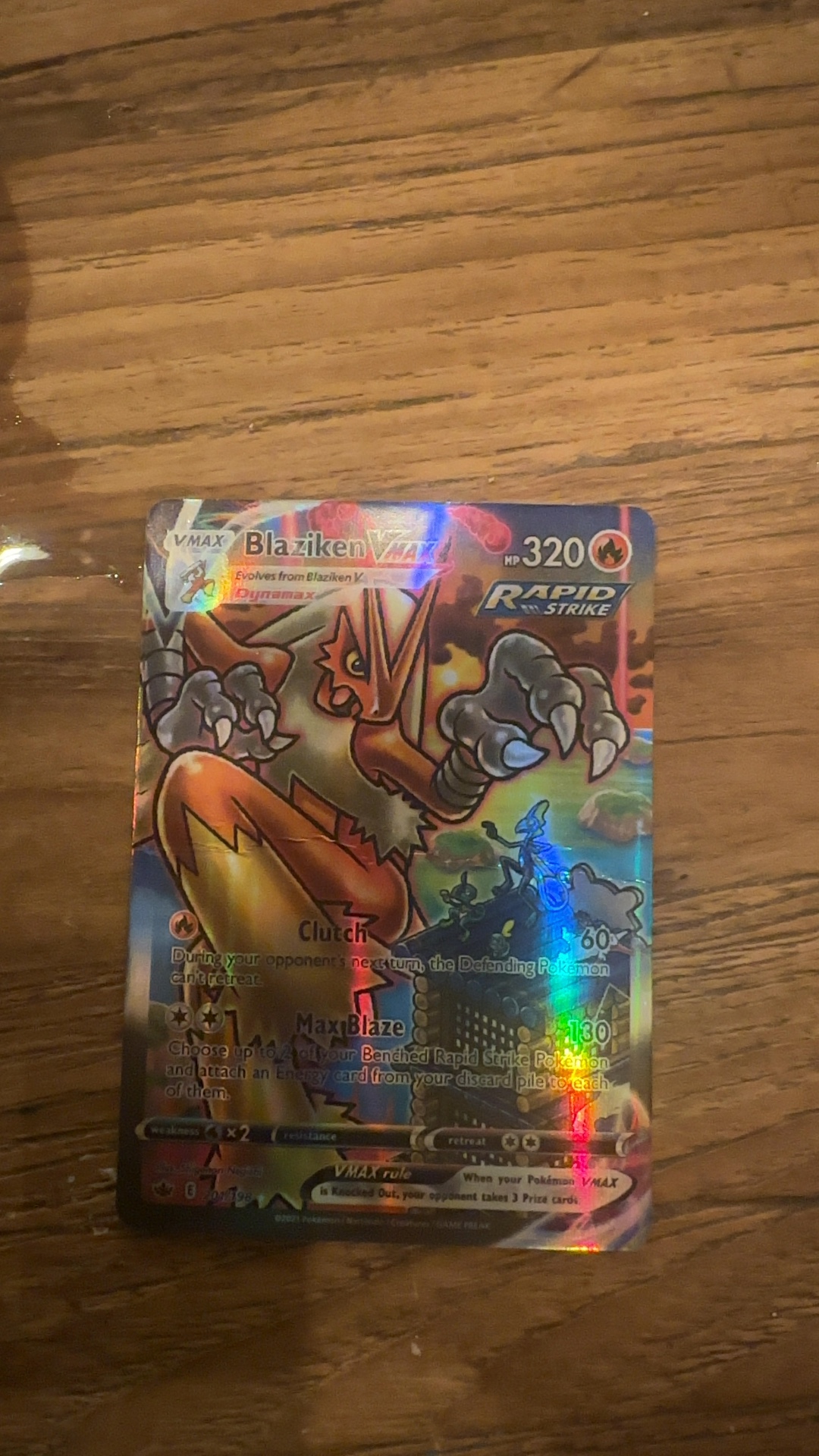 Blaziken VMAX (Alternate Art Secret Rare) [Chilling Reign 201/198] - view 3