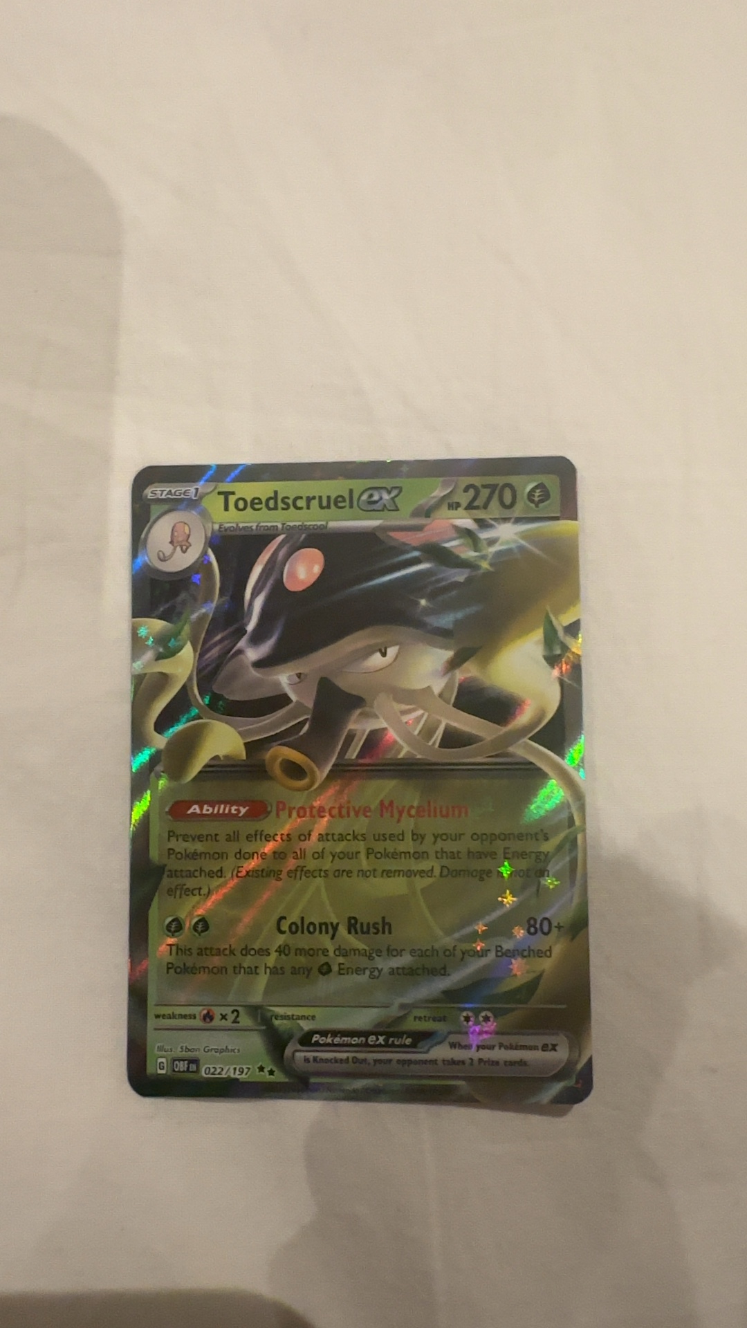 Toedscruel ex Holo Rare - Paldean Fates [FAS 022/197] - view 3