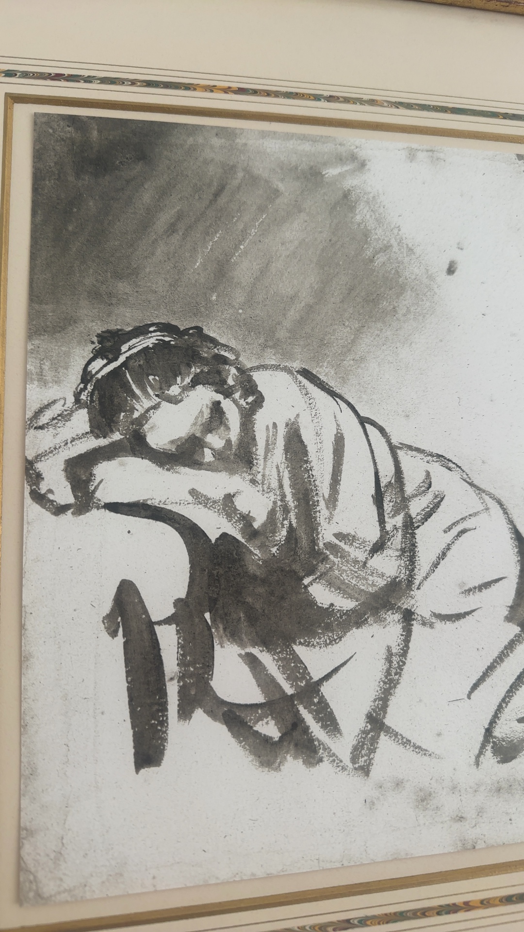 Facsimile Print of 'A Young Woman Sleeping' after Rembrandt - view 3