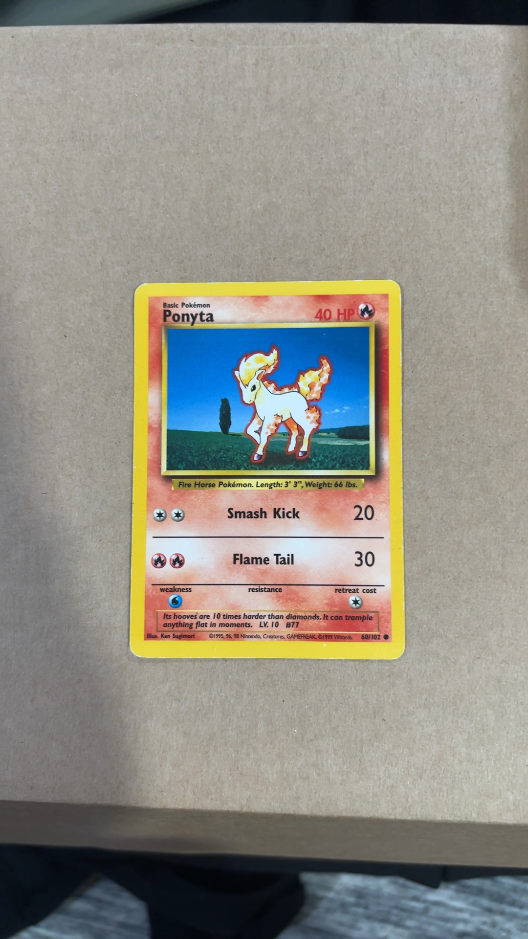 Ponyta - Base Set (Unlimited) [60/102] - trading-cards collectible