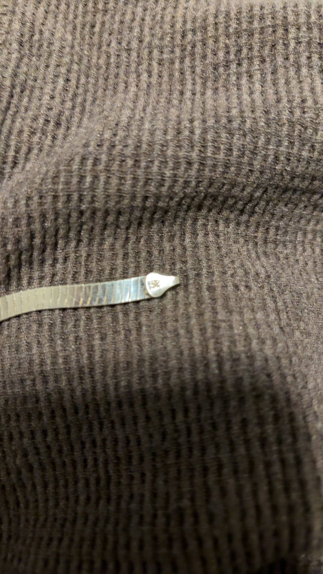 Italian Sterling Silver Herringbone Necklace (925 Fine) - view 2