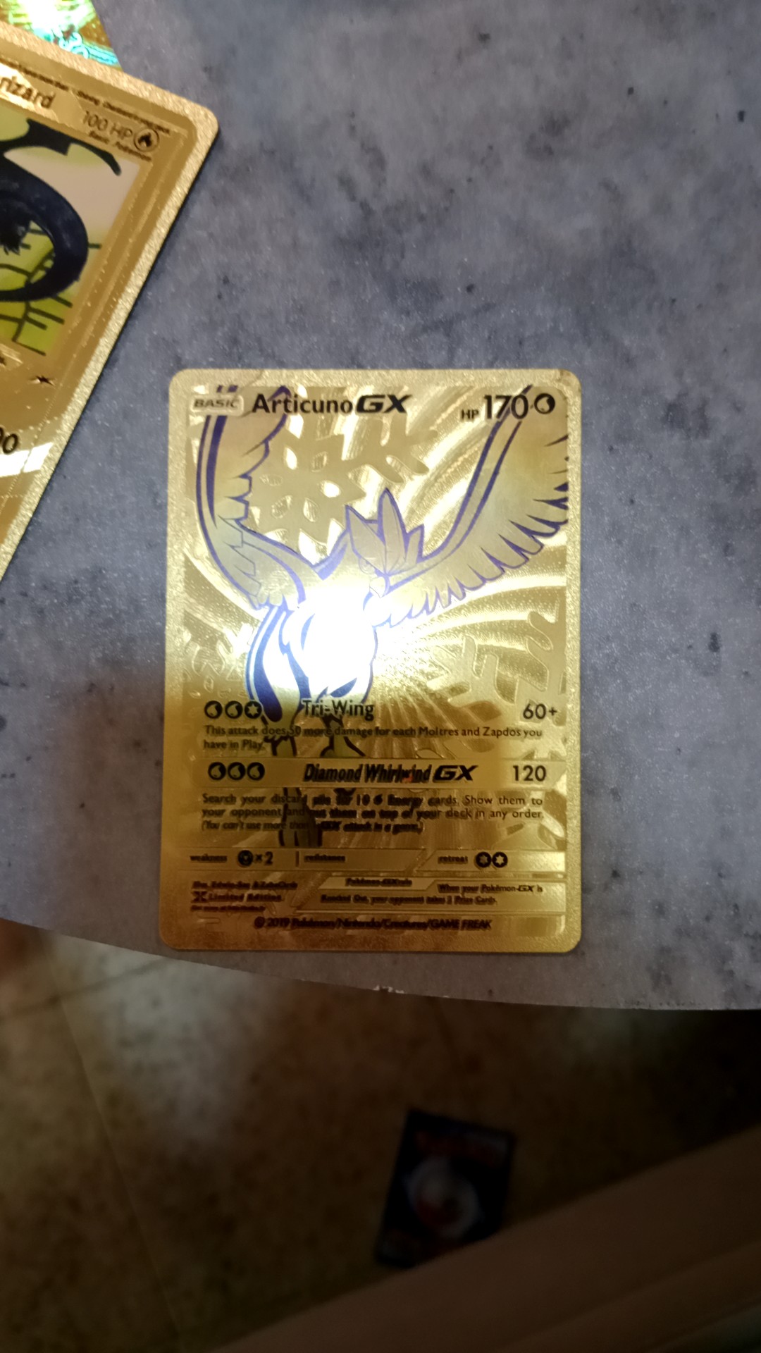 Articuno GX - Custom Metal Card [Unofficial] - trading-cards collectible