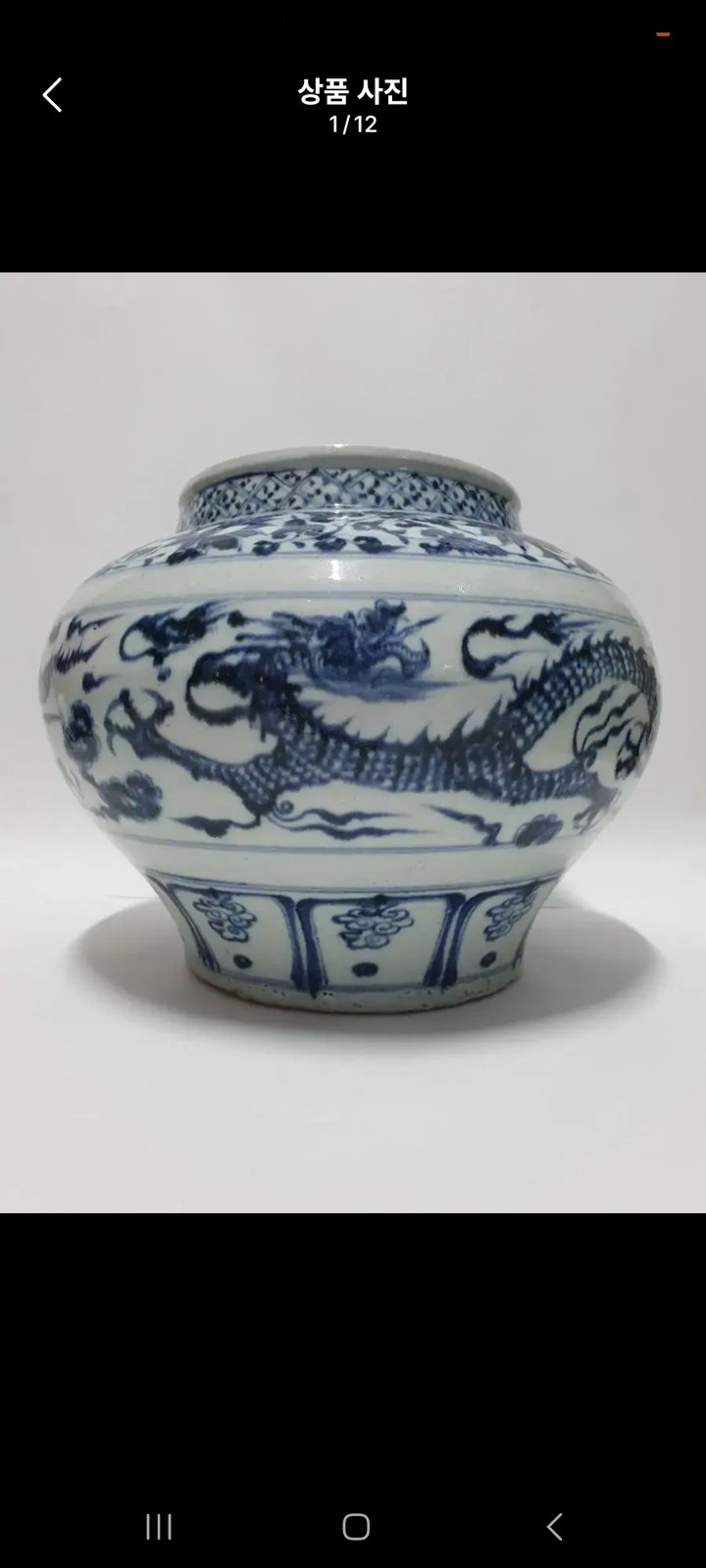 Blue and White Dragon Jar - ceramics collectible