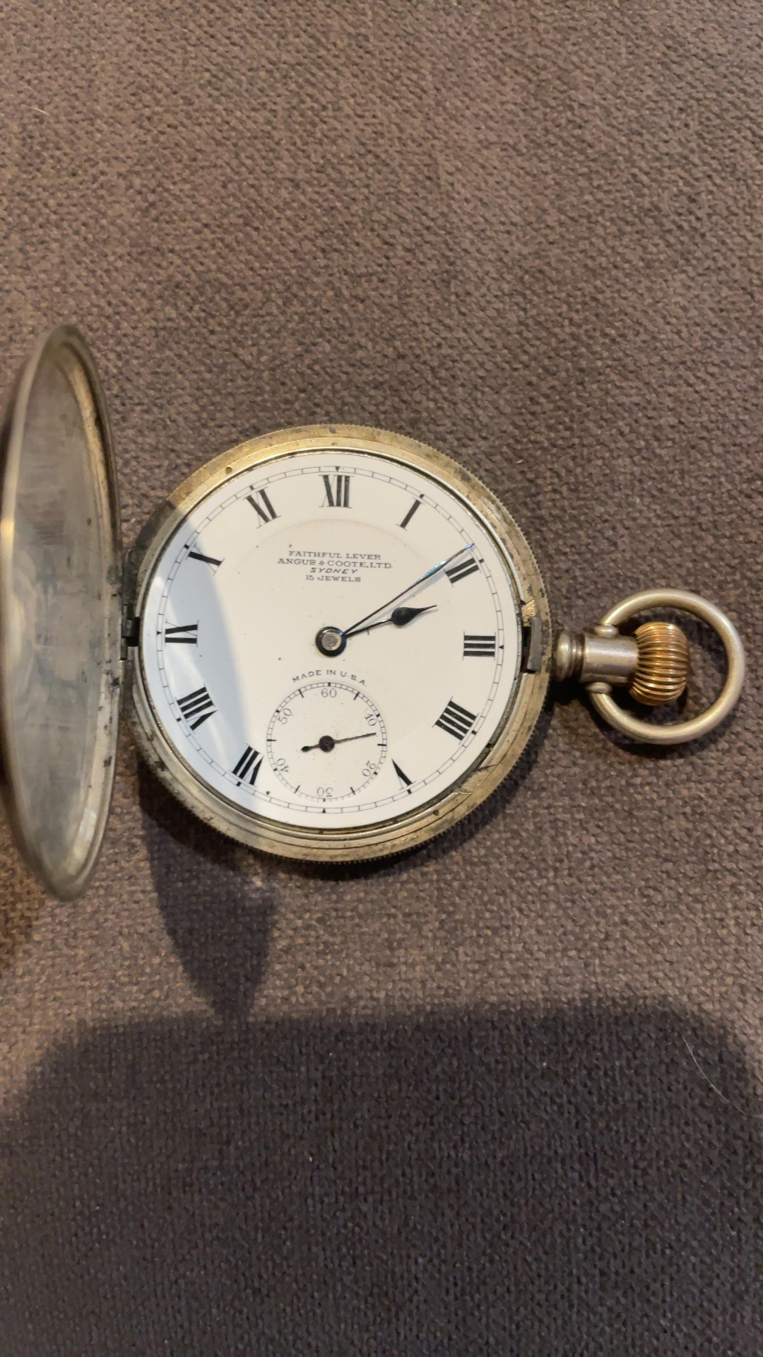 Angus & Coote "Faithful Lever" Hunter Case Pocket Watch - view 1