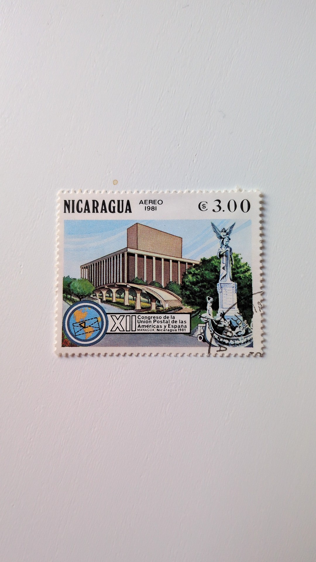 Nicaragua Aereo 1981 Postal Union Congress Commemorative Stamp - stamps collectible