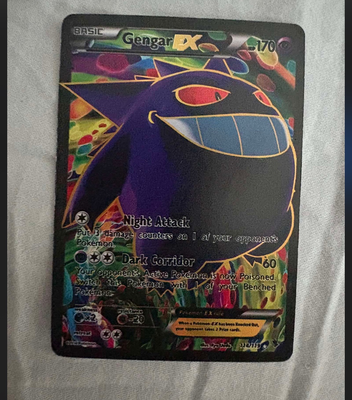 Gengar EX - Phantom Forces (Full Art) [114/119] - trading-cards collectible