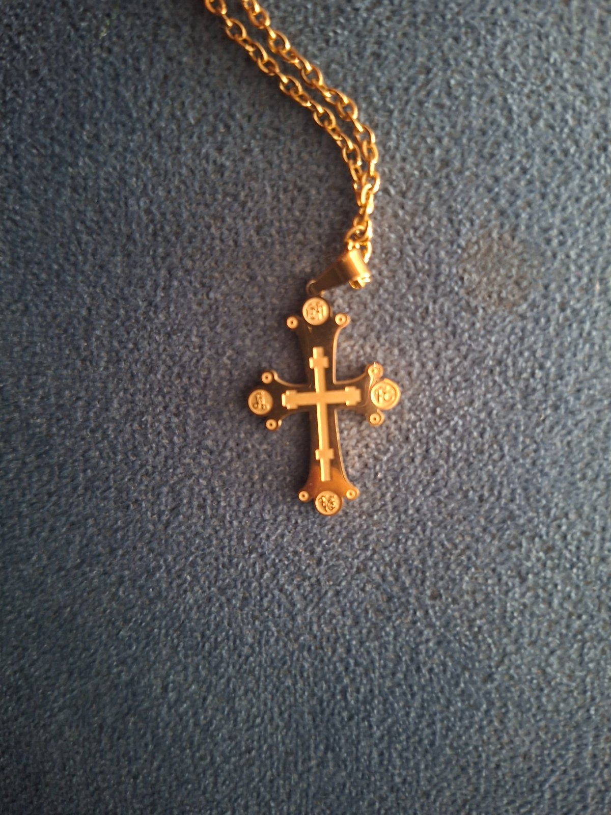2026 Georgian Orthodox Commemorative Cross Pendant (1700th Anniversary) - jewelry collectible