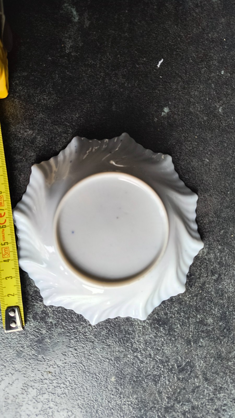 Blue and White Transferware Shell-Form Pin Dish - view 2