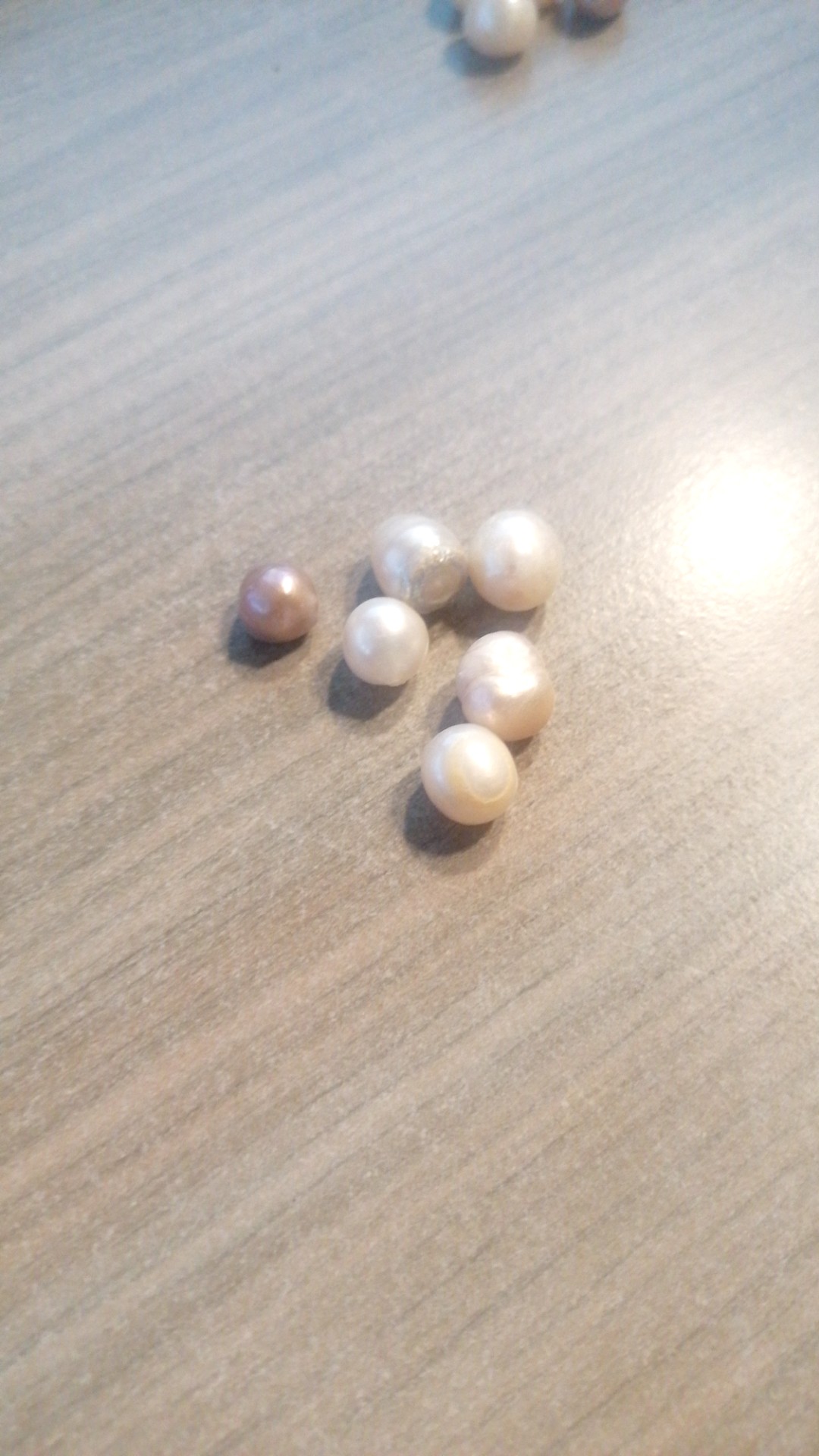 Loose Freshwater Cultured Pearls (Baroque/Near-Round) - view 2