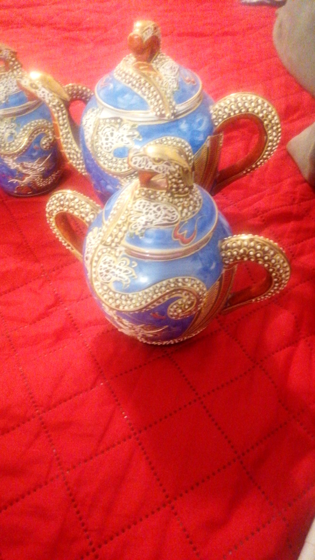 Decorative Enamelware Teapot Collection (Set of Three) - view 2