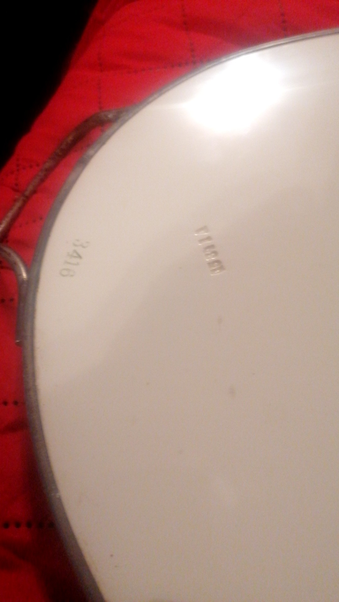 Mid-20th Century Oval Mirrored Serving Tray with Etched Landscape - view 2