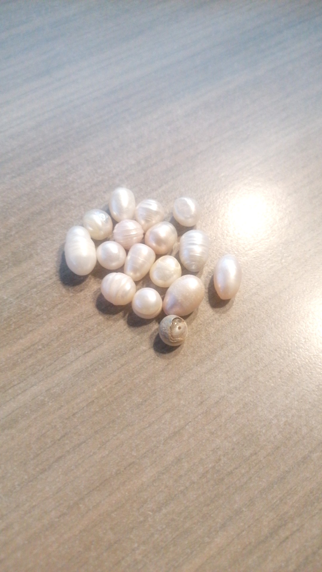 Loose Freshwater Cultured Pearls (Baroque/Near-Round) - view 3