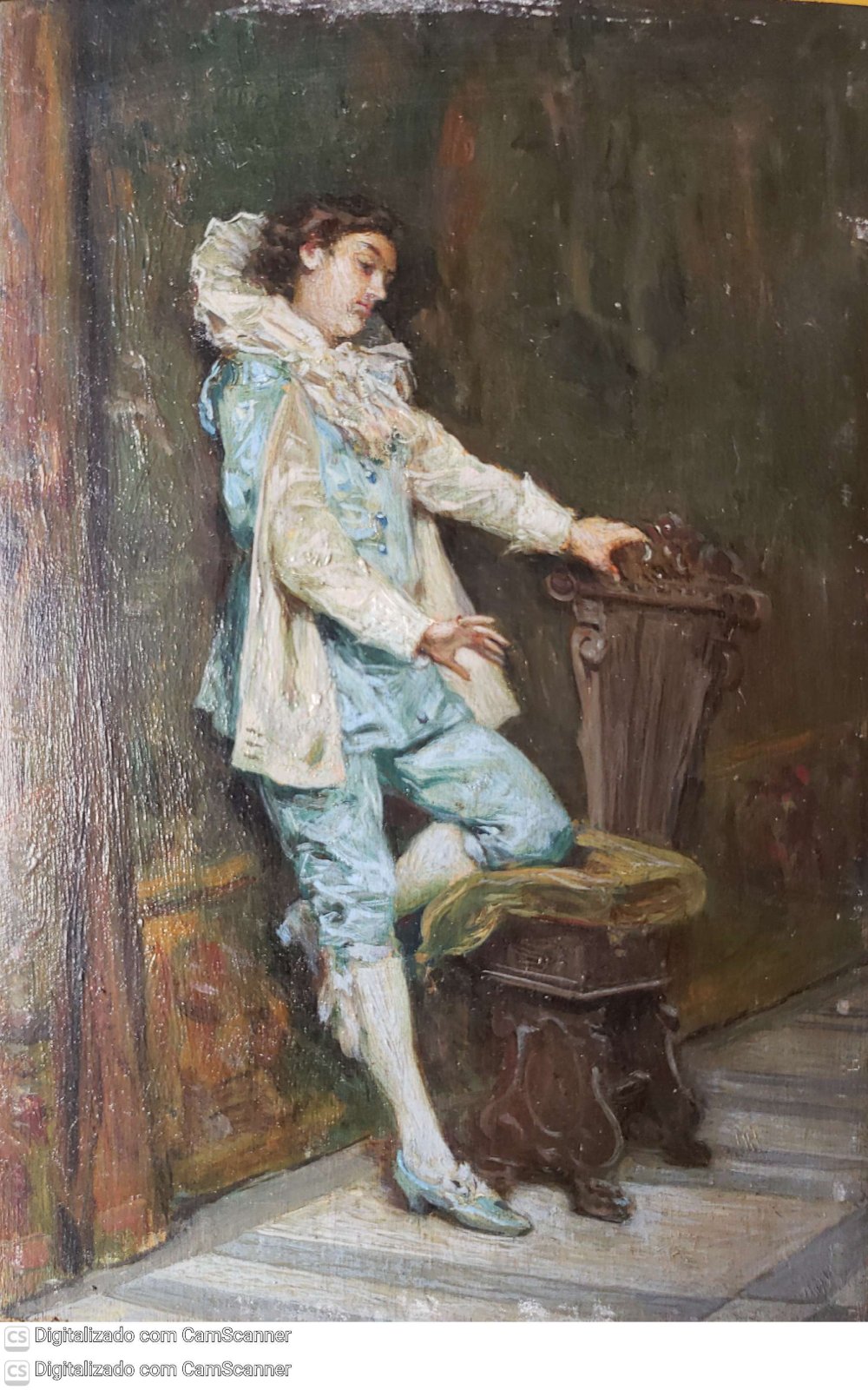 Portrait of a Man in 18th-Century Attire - art collectible