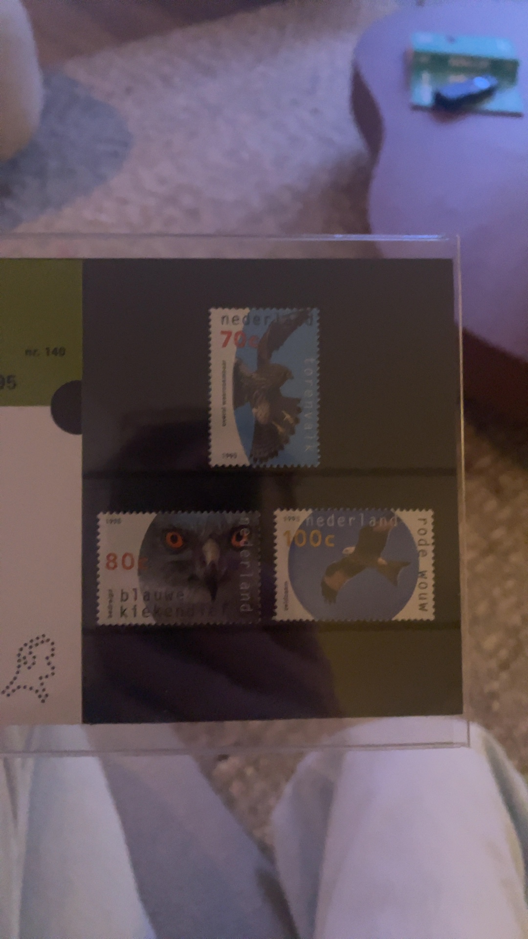 Netherlands 1995 Birds of Prey (Roofvogels) PTT Post Folder nr. 140 - view 3