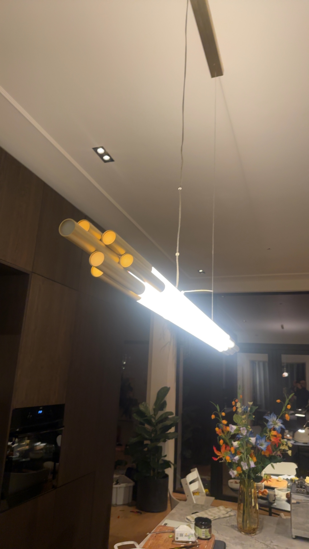 Modern Linear Pendant Light Fixture - view 2