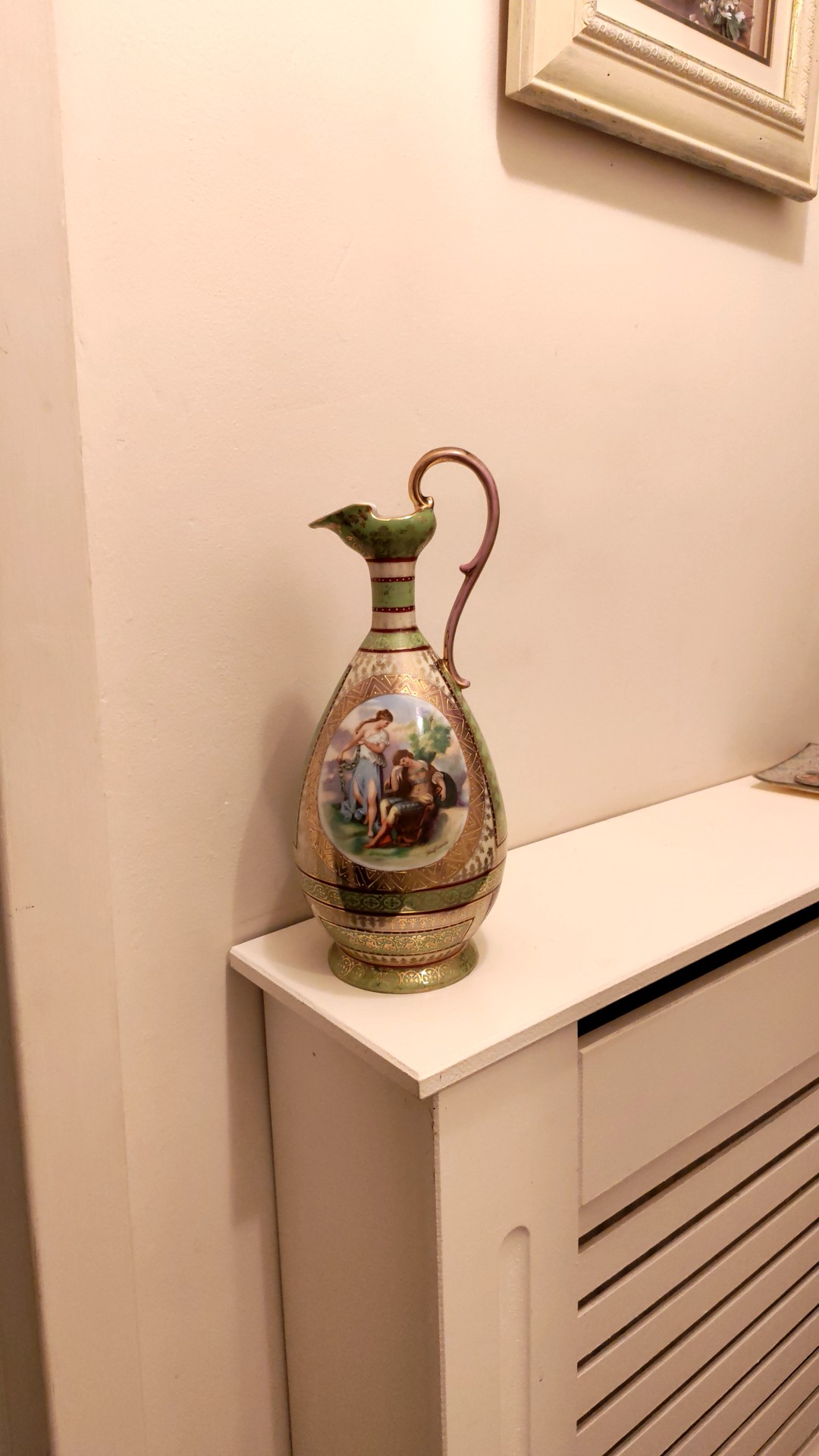 Porcelain Ewer with Rococo Style Decoration - view 1