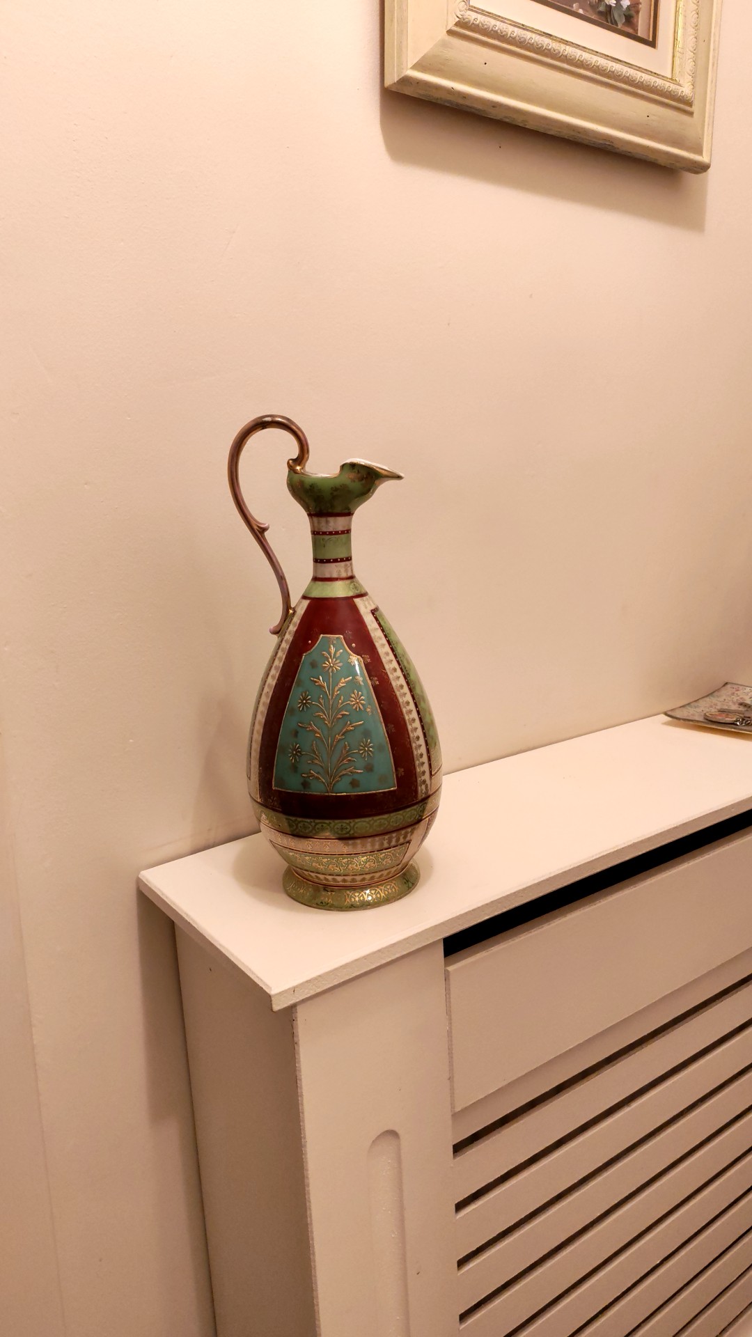 Porcelain Ewer with Rococo Style Decoration - view 2