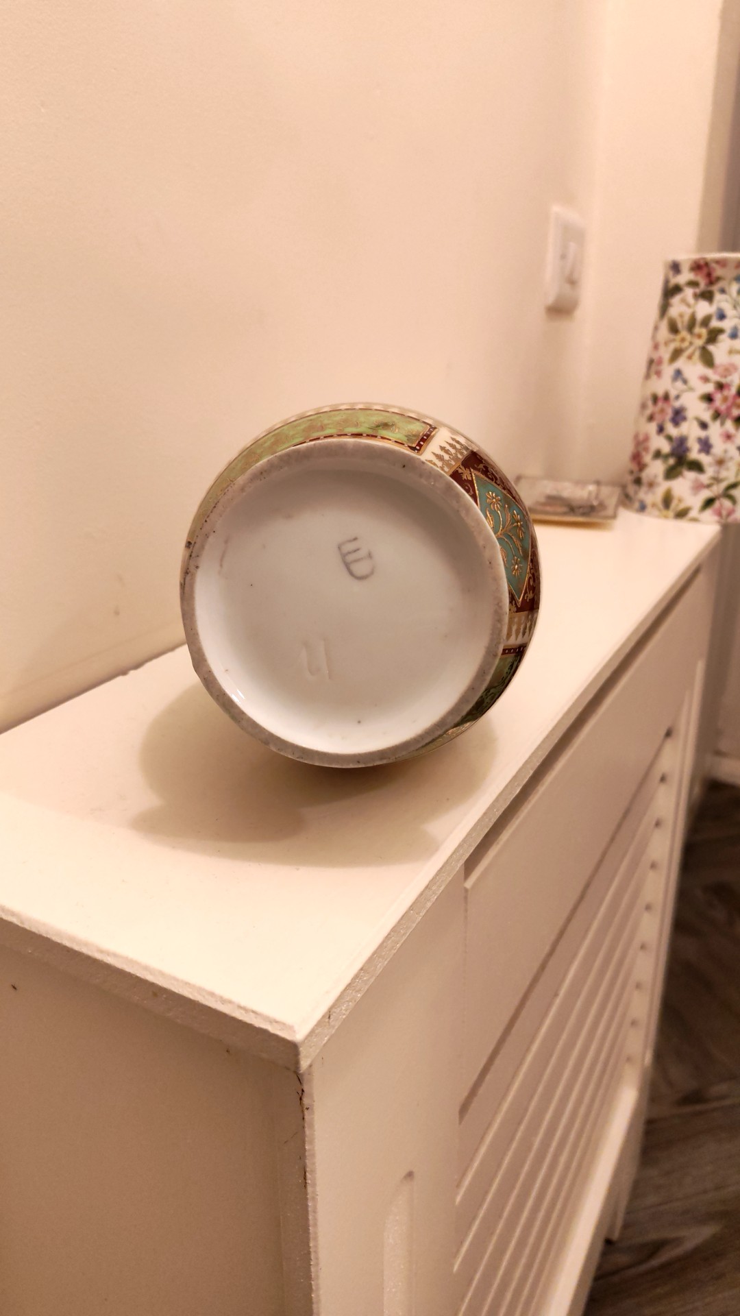 Porcelain Ewer with Rococo Style Decoration - view 3