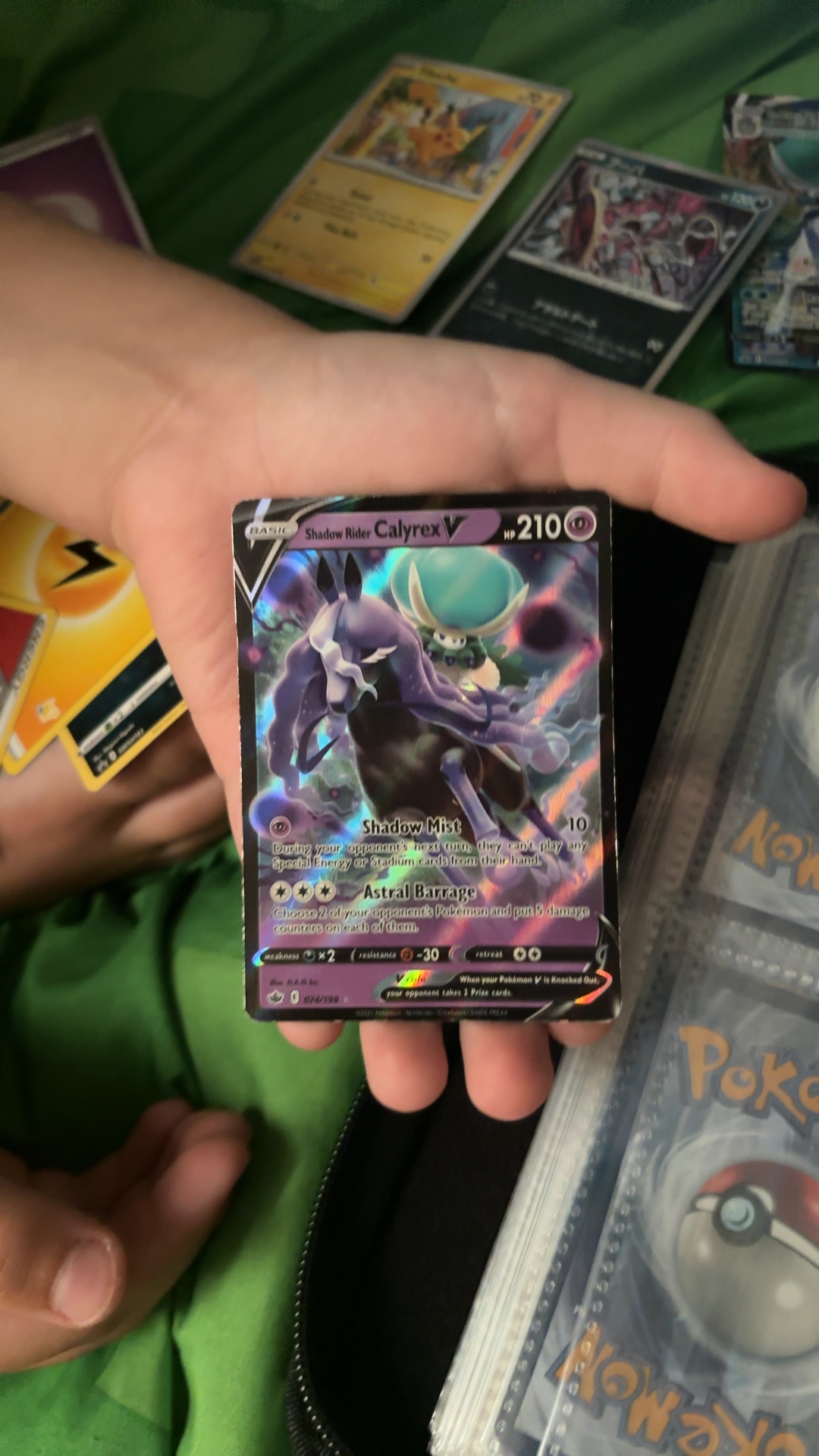 Shadow Rider Calyrex V - Chilling Reign (Ultra Rare) [074/198] - trading-cards collectible