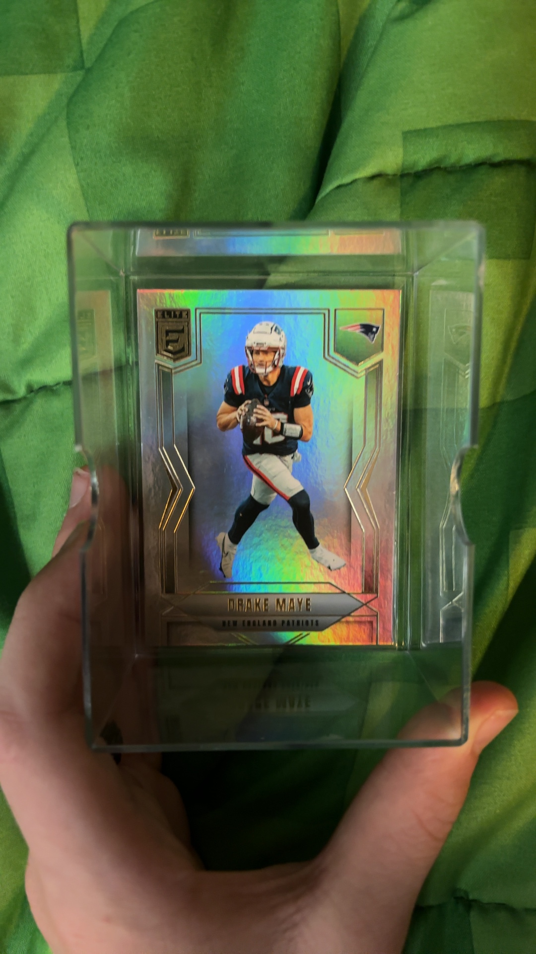 Drake Maye - 2025 Panini Donruss Elite Football (Base Holo Parallel) [#65] - trading-cards collectible