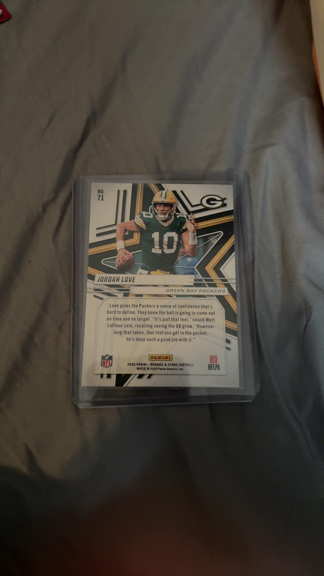Jordan Love - 2025 Panini Rookies & Stars (Base) [No. 71] - view 3