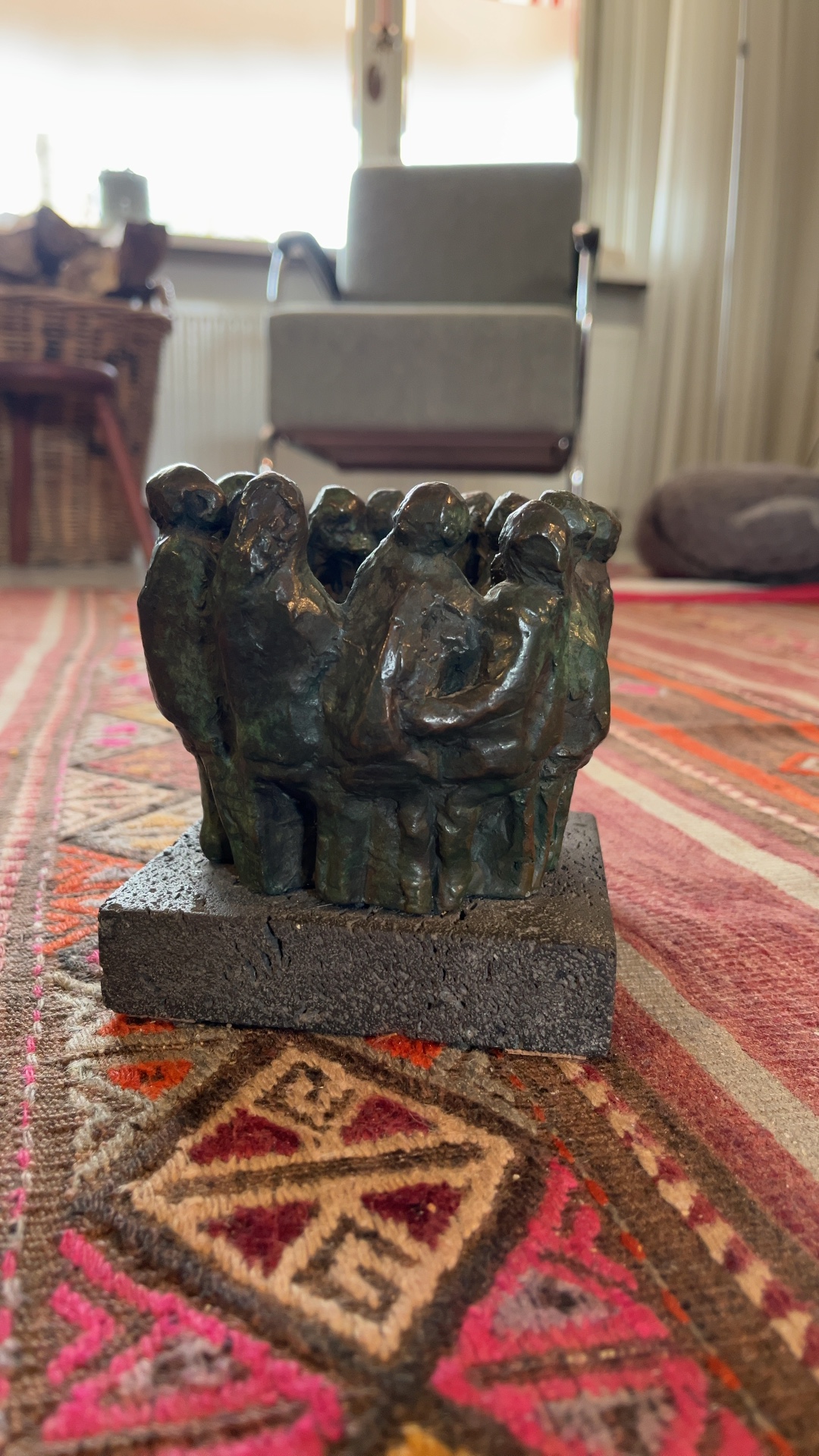 "Laatste Avondmaal" (The Last Supper) Bronze Sculpture - view 3