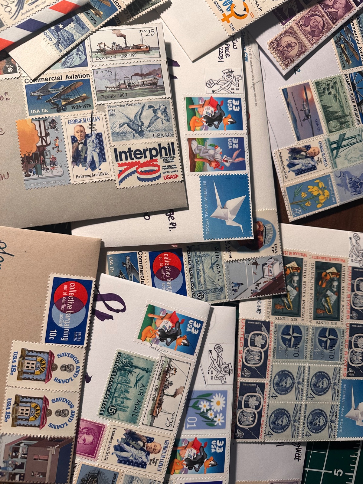 Collection of United States Commemorative and Definitive Postage Stamps (1930s–2021) - view 2