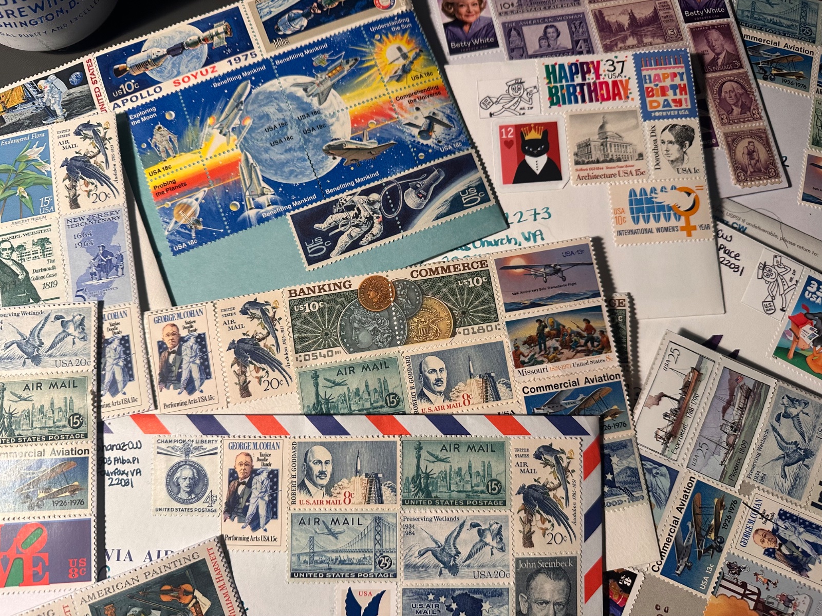 Collection of United States Commemorative and Definitive Postage Stamps (1930s–2021) - view 3