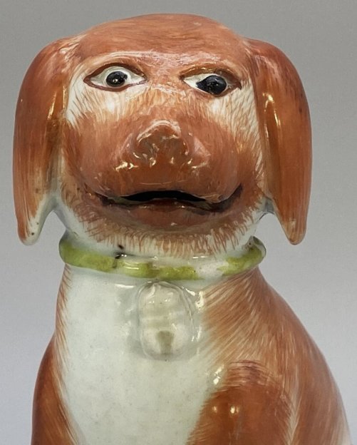 Chinese Export Porcelain Spaniel Figurine - view 2