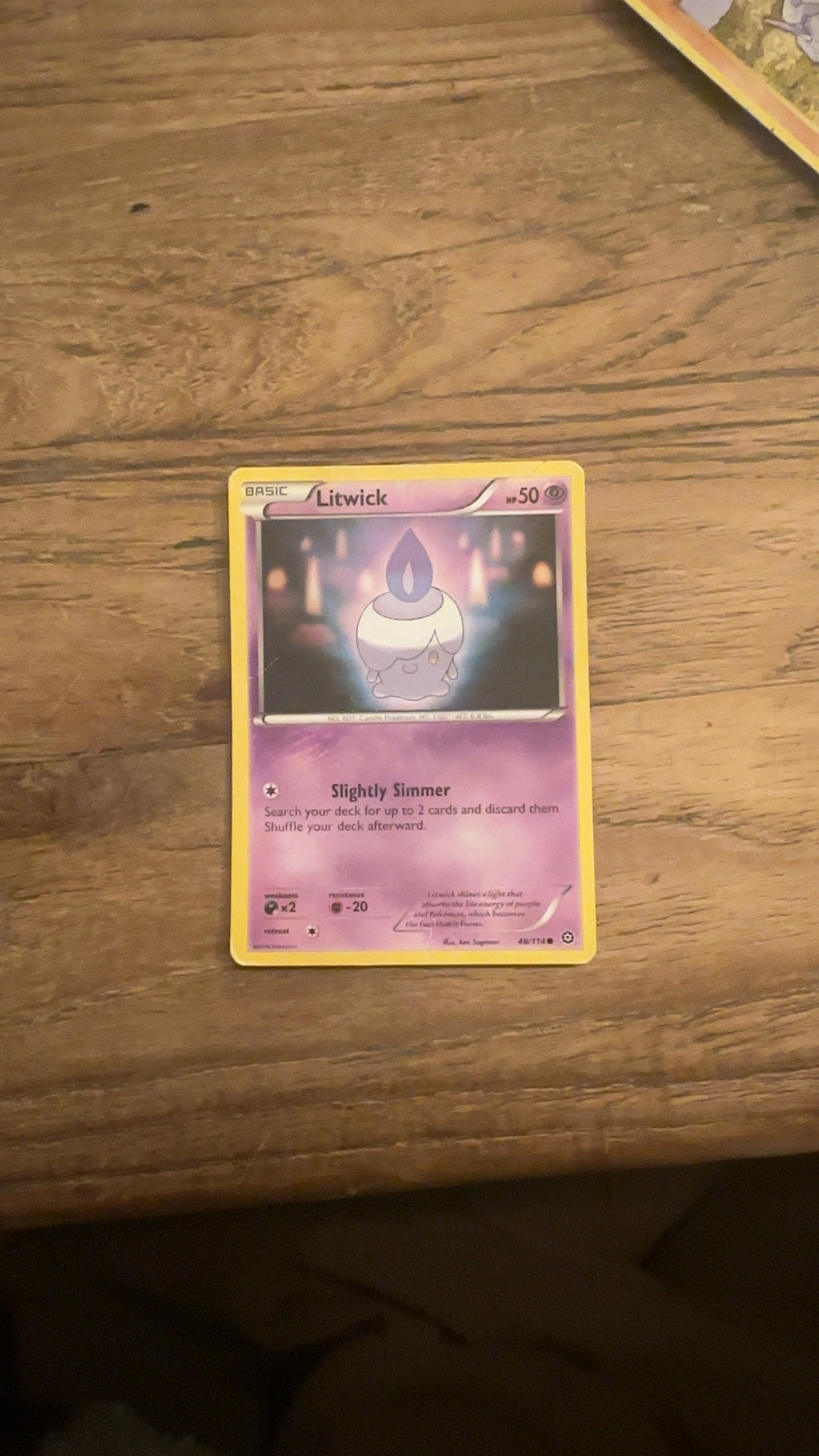 Litwick - Black & White—Boundaries Crossed (Common) [48/149] ERROR - trading-cards collectible