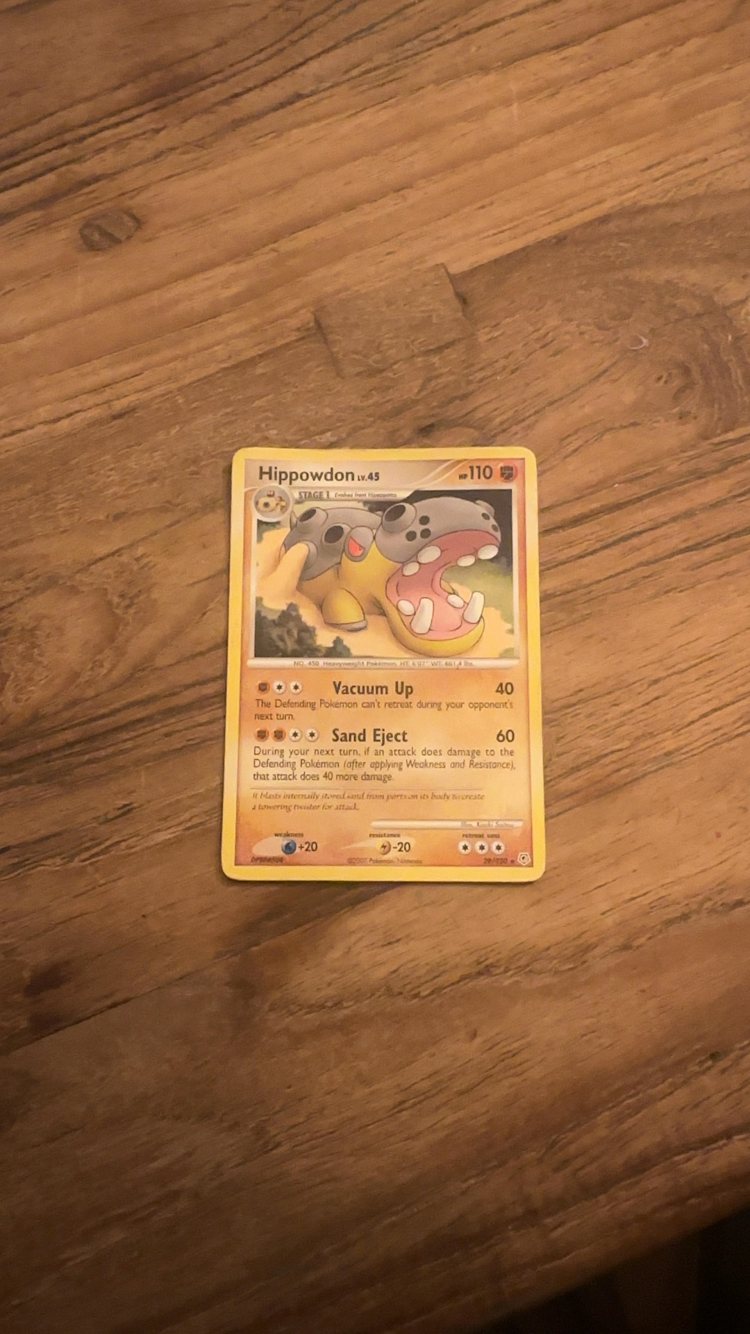 Hippowdon Lv.45 - Diamond & Pearl Base Set (Rare Holo) [29/130] - trading-cards collectible