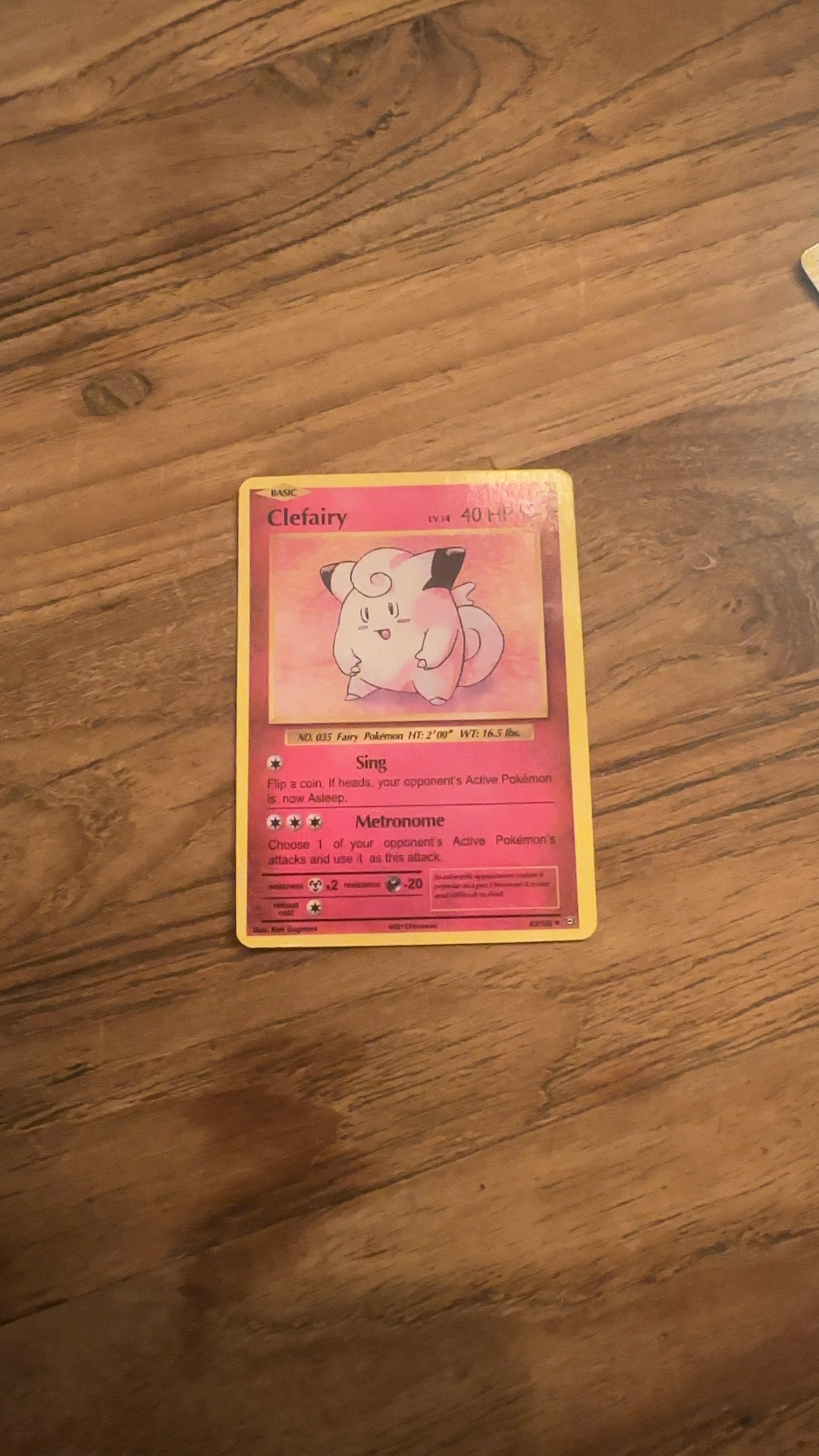 Clefairy - Base Set (Unlimited Edition) [5/102] - trading-cards collectible