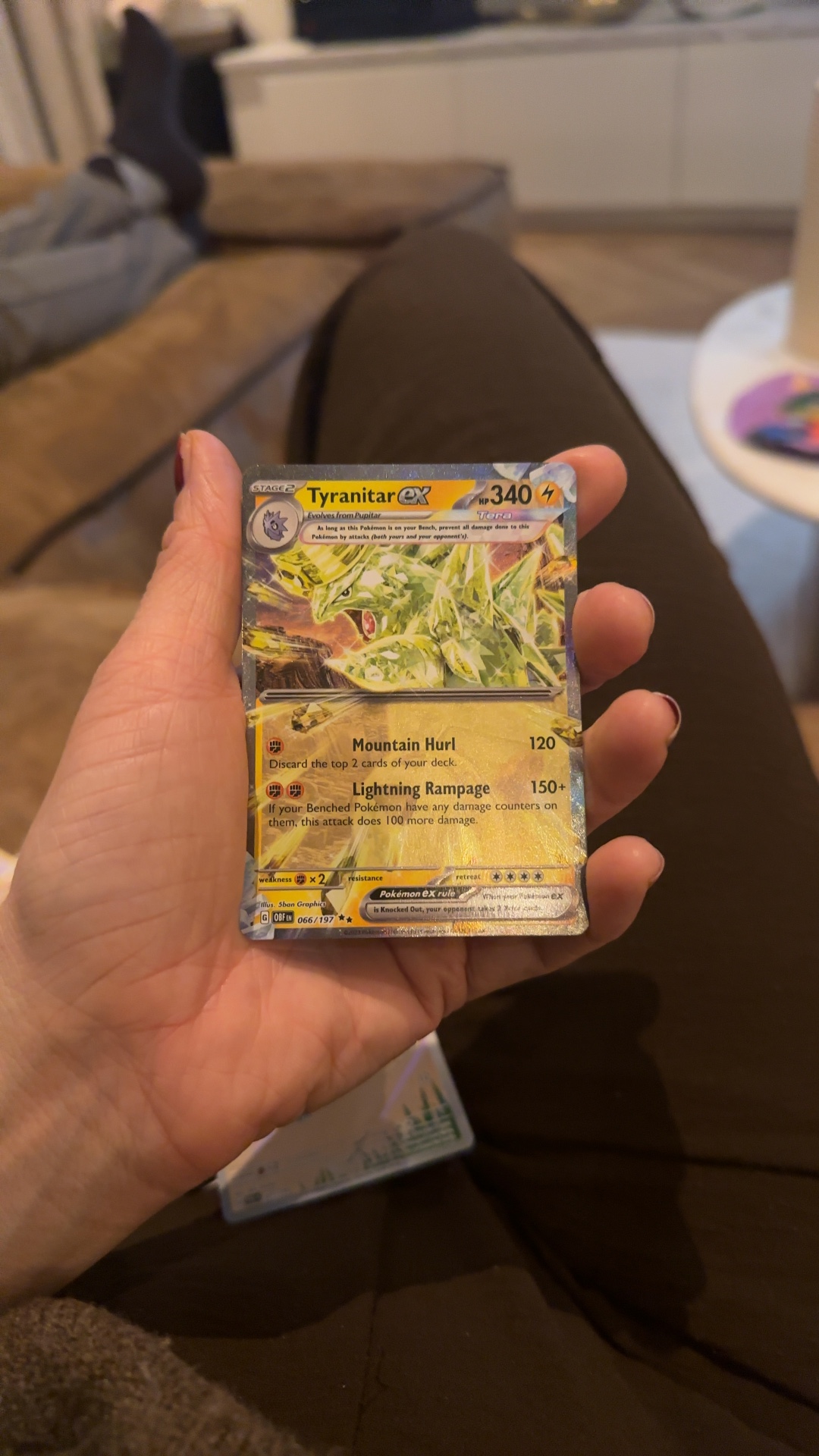 Tyranitar ex (Tera) - Obsidian Flames [066/197] - trading-cards collectible