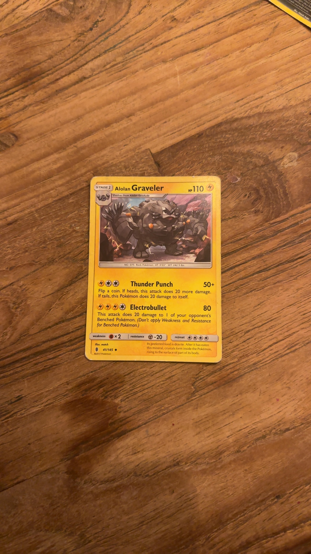 Alolan Graveler - Guardians Rising (Uncommon) [41/145] - view 2