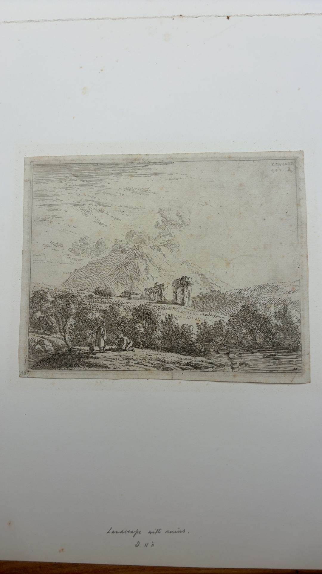 Karel Dujardin, 'Landscape with Ruins' (Etching) - view 1