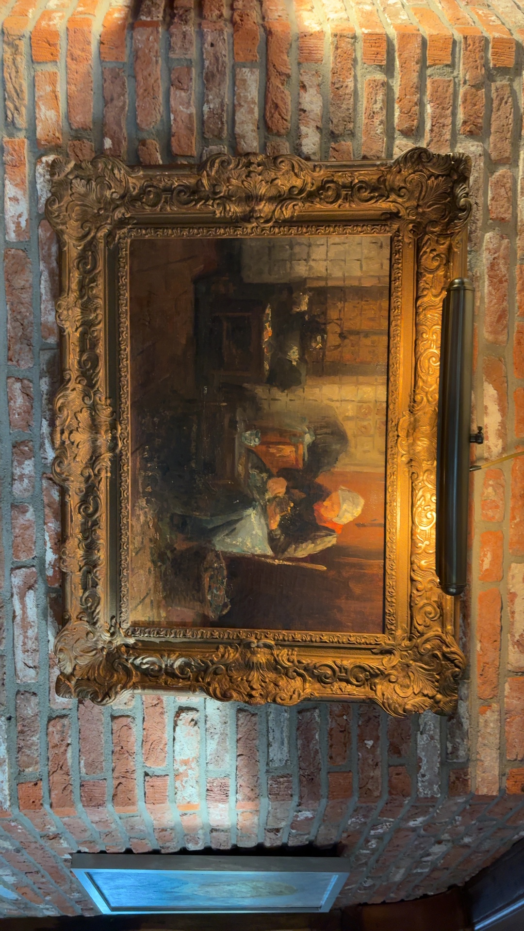 Dutch Interior Scene with Woman Sewing - view 3