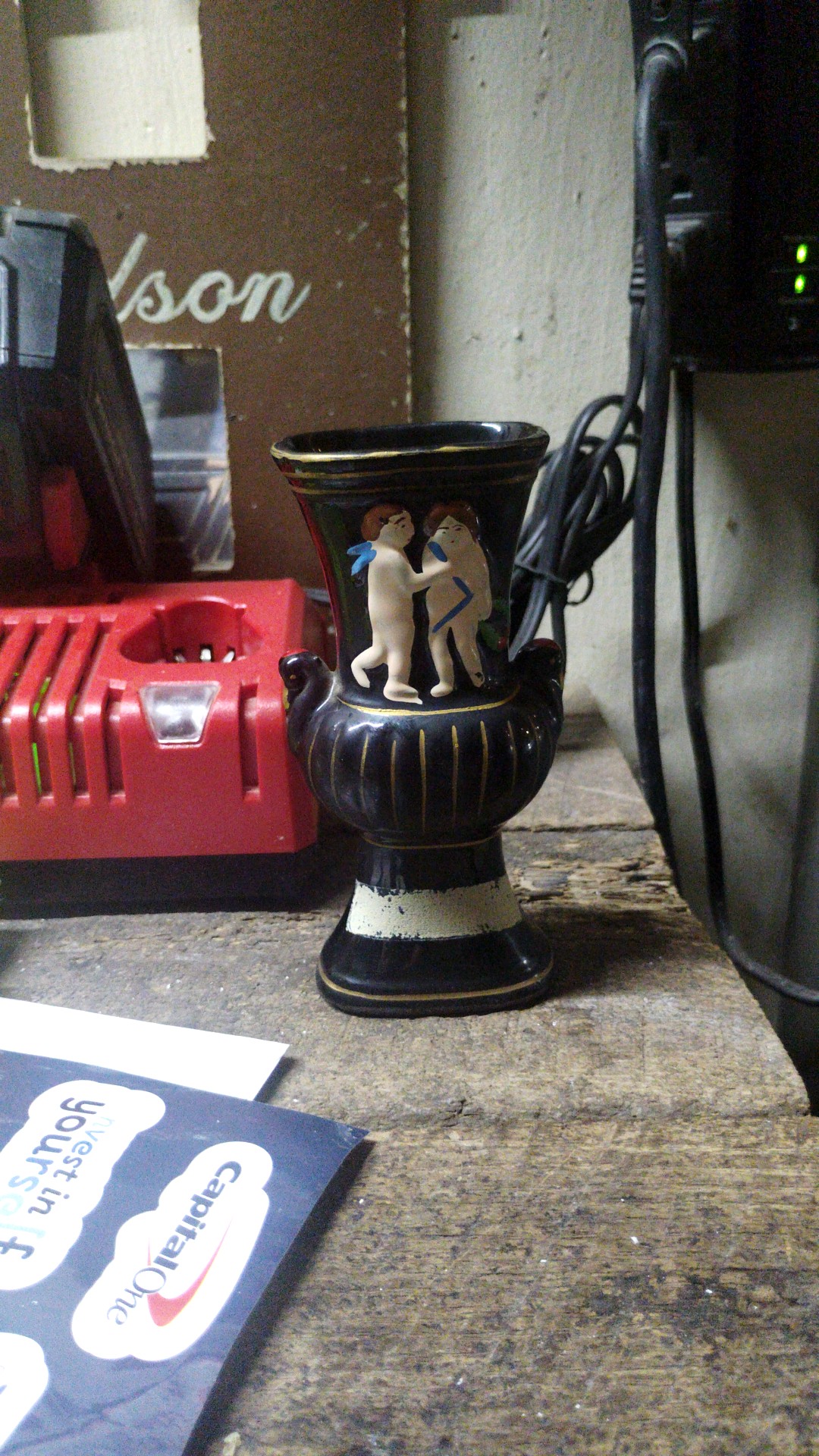Mid-century Neoclassical souvenir vase - view 1