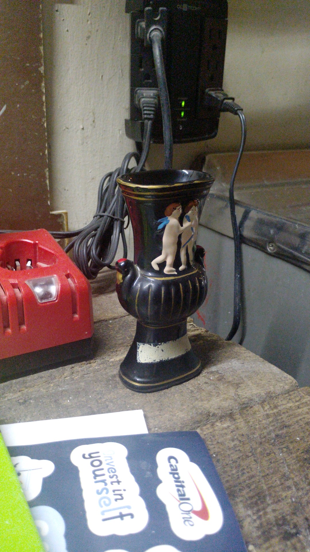 Mid-century Neoclassical souvenir vase - view 2