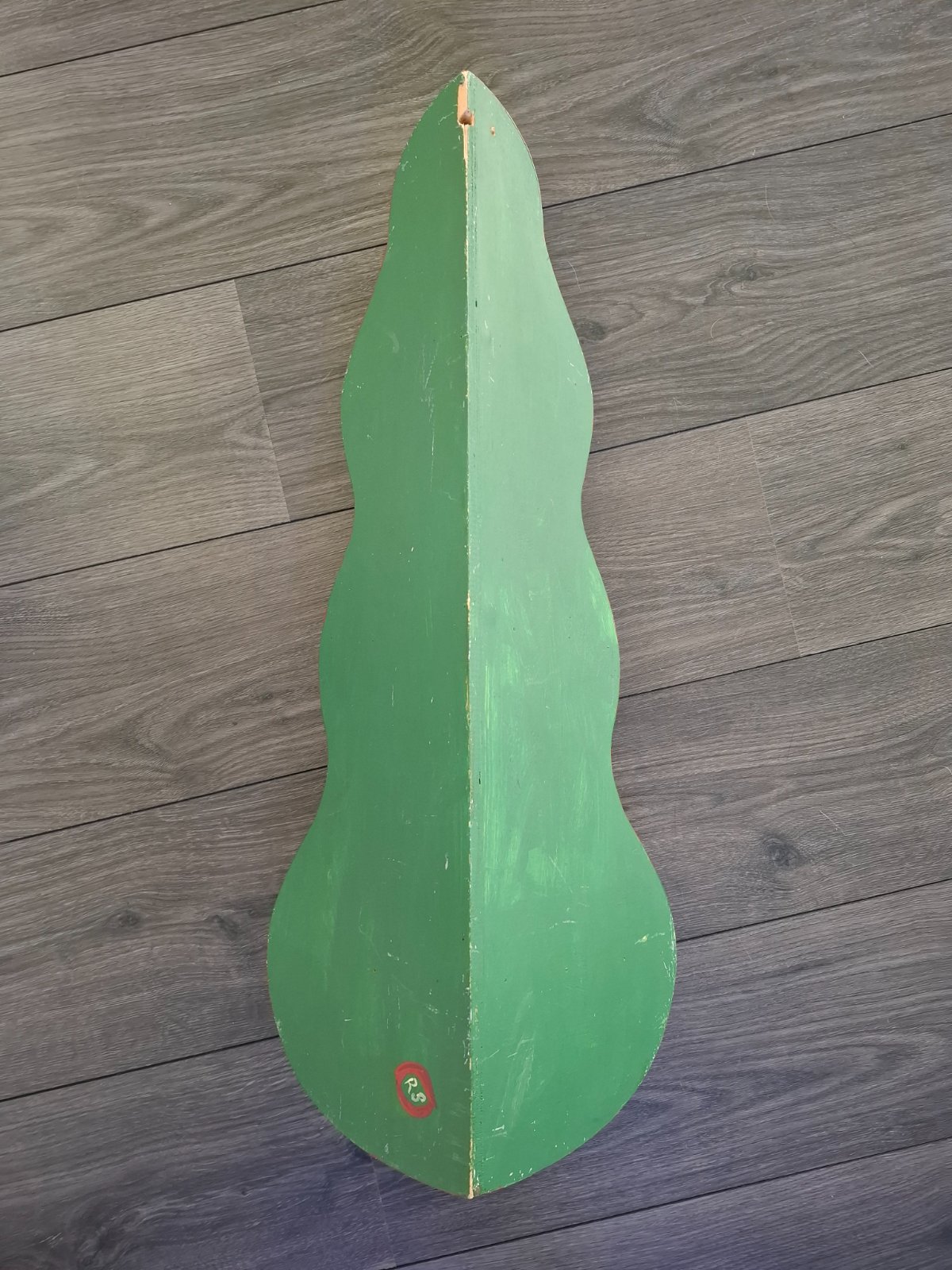 Hand-Painted Dutch Hindelooper Style Corner Shelf - view 2