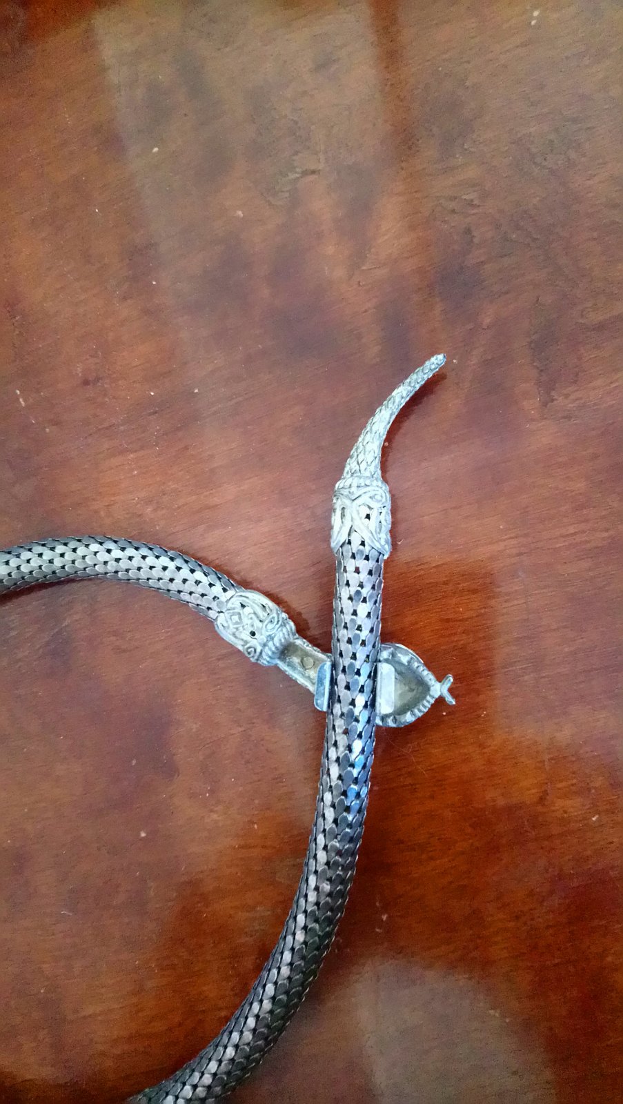 Vintage Articulated Mesh Snake Wrap Accessory (Belt/Necklace) - view 3