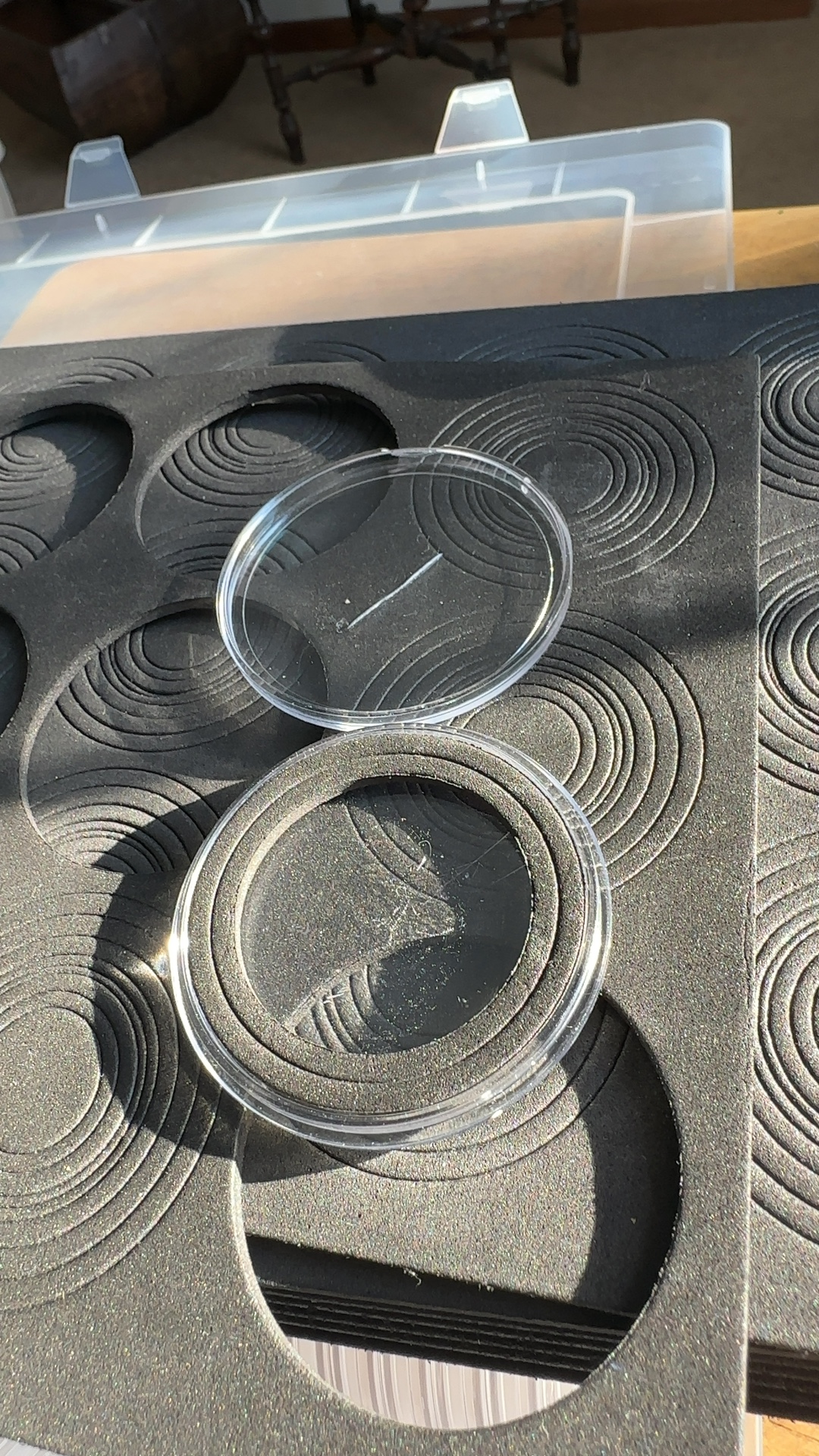 Coin Capsules with Foam Rings - view 2