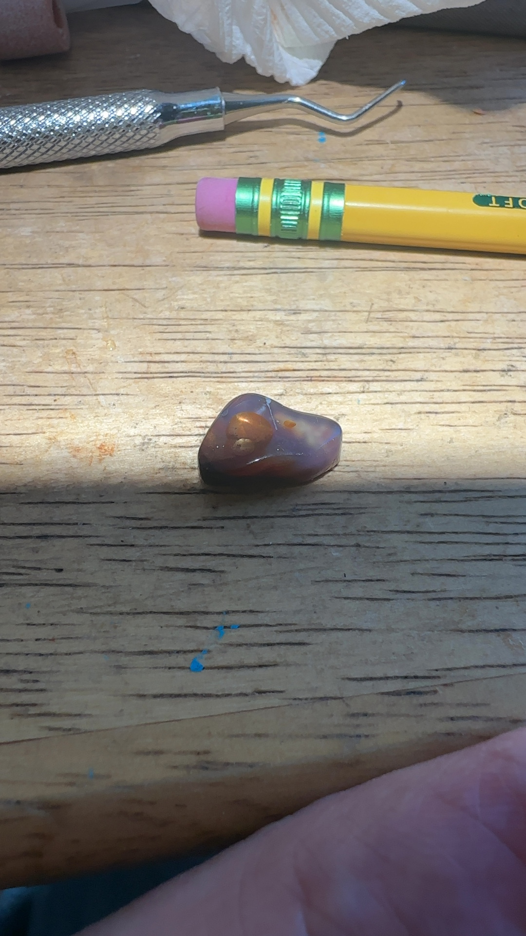 Fire Agate Cabochon - view 3