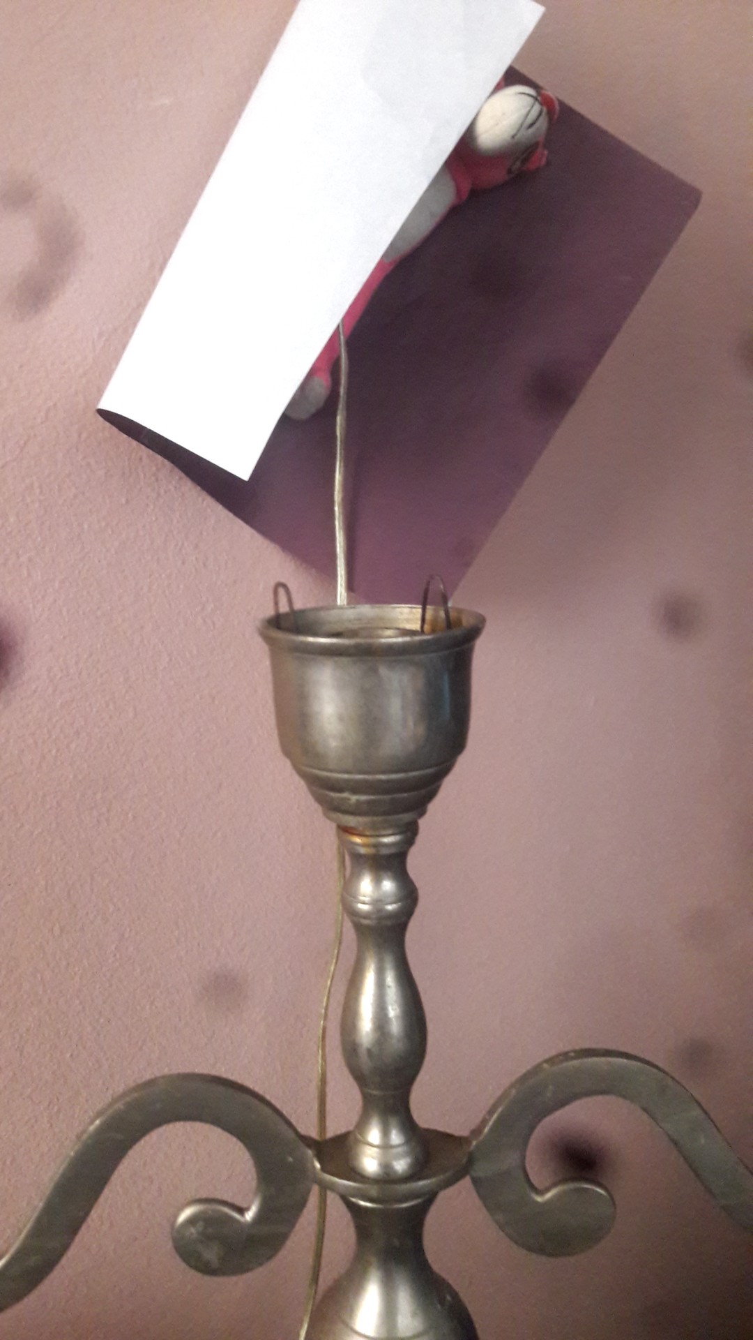 Silver-Plated Three-Light Candelabra in Neo-Classical Style - view 2